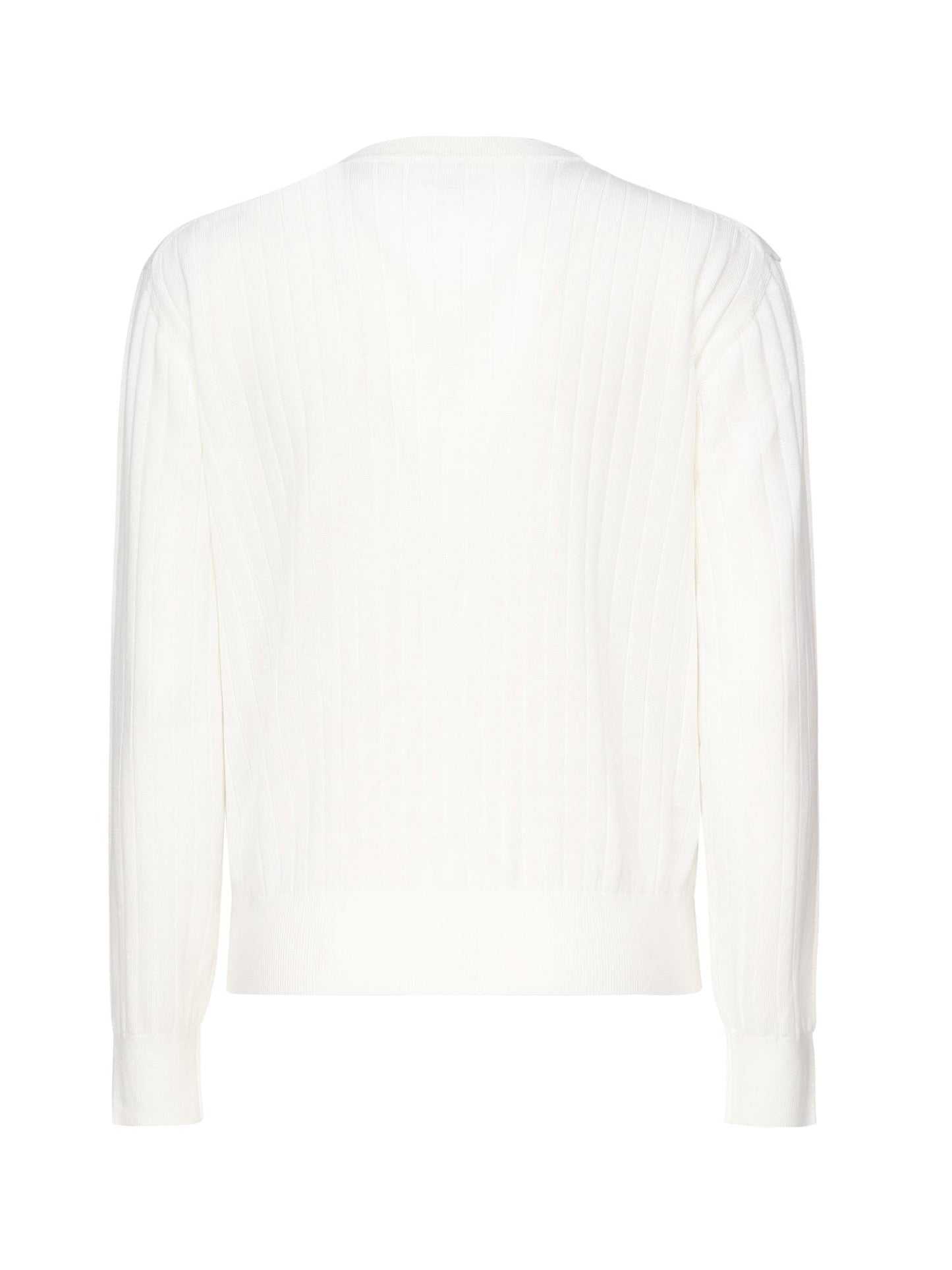 Cardigan in lana a coste