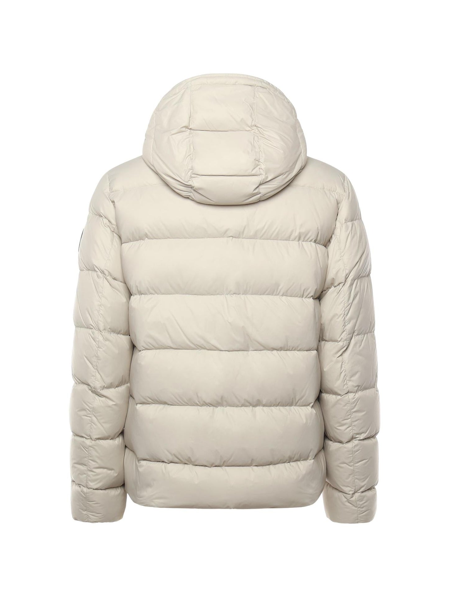 Piumino double front in popeline calandrato