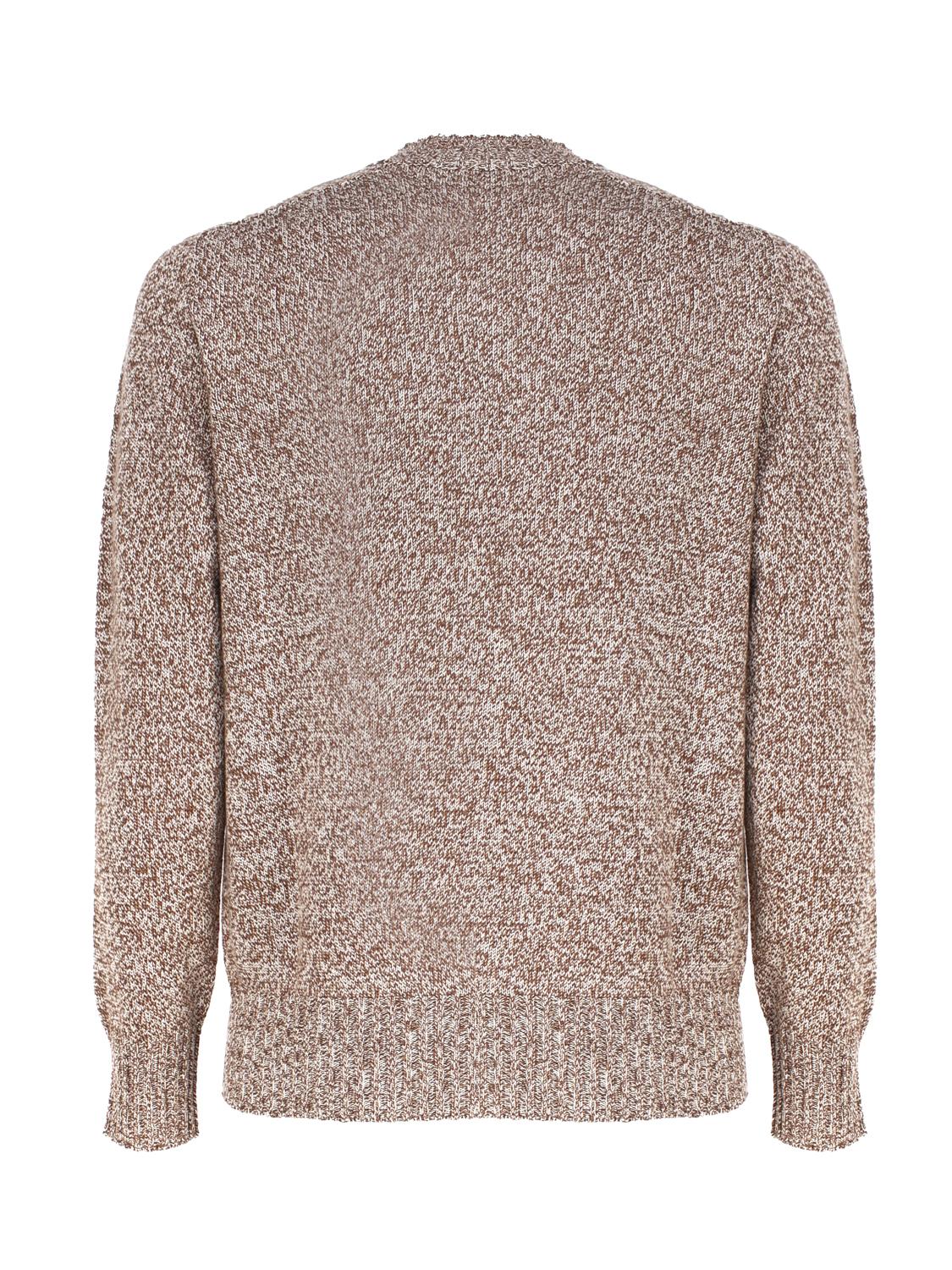 Maglia girocollo in cashmere mouliné