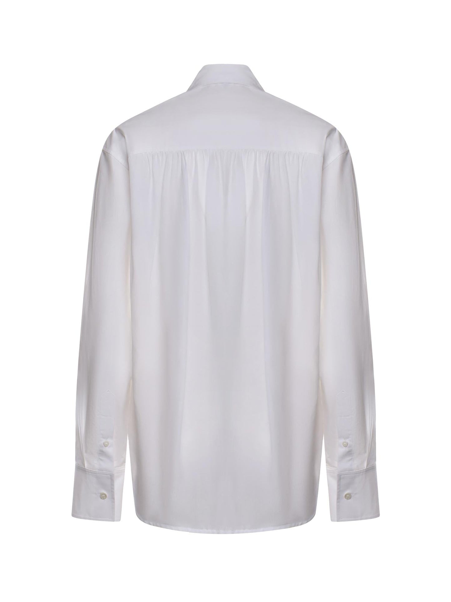 Camicia in popeline e crêpe