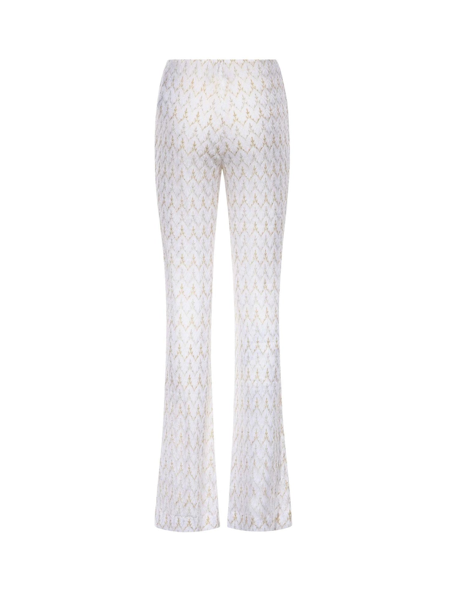 Pantaloni in pizzo zig zag