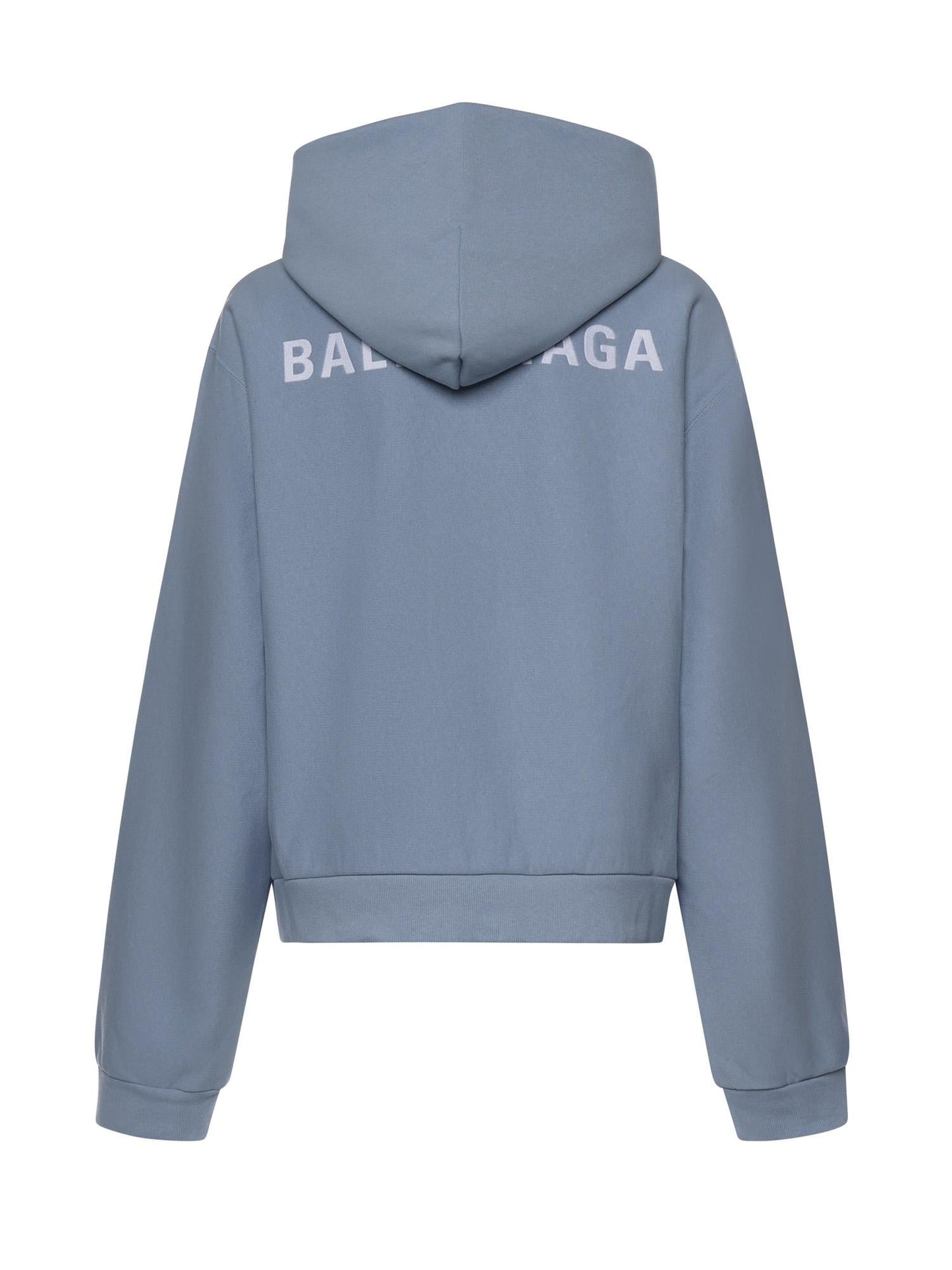 Felpa Balenciaga Back Zip-Up in pile