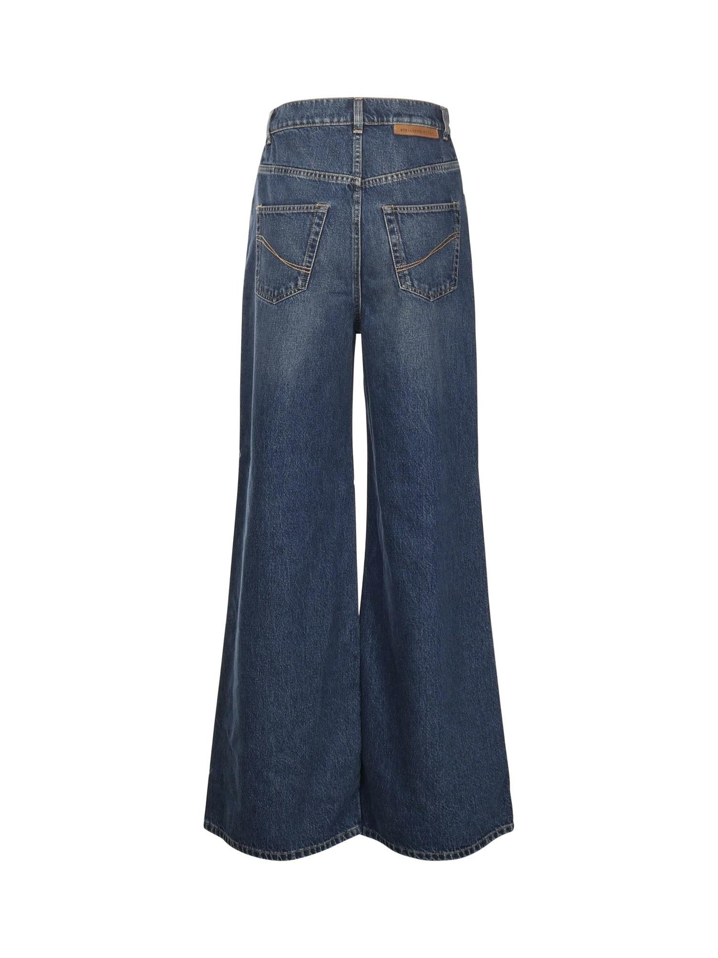 Jeans in denim con gamba dritta