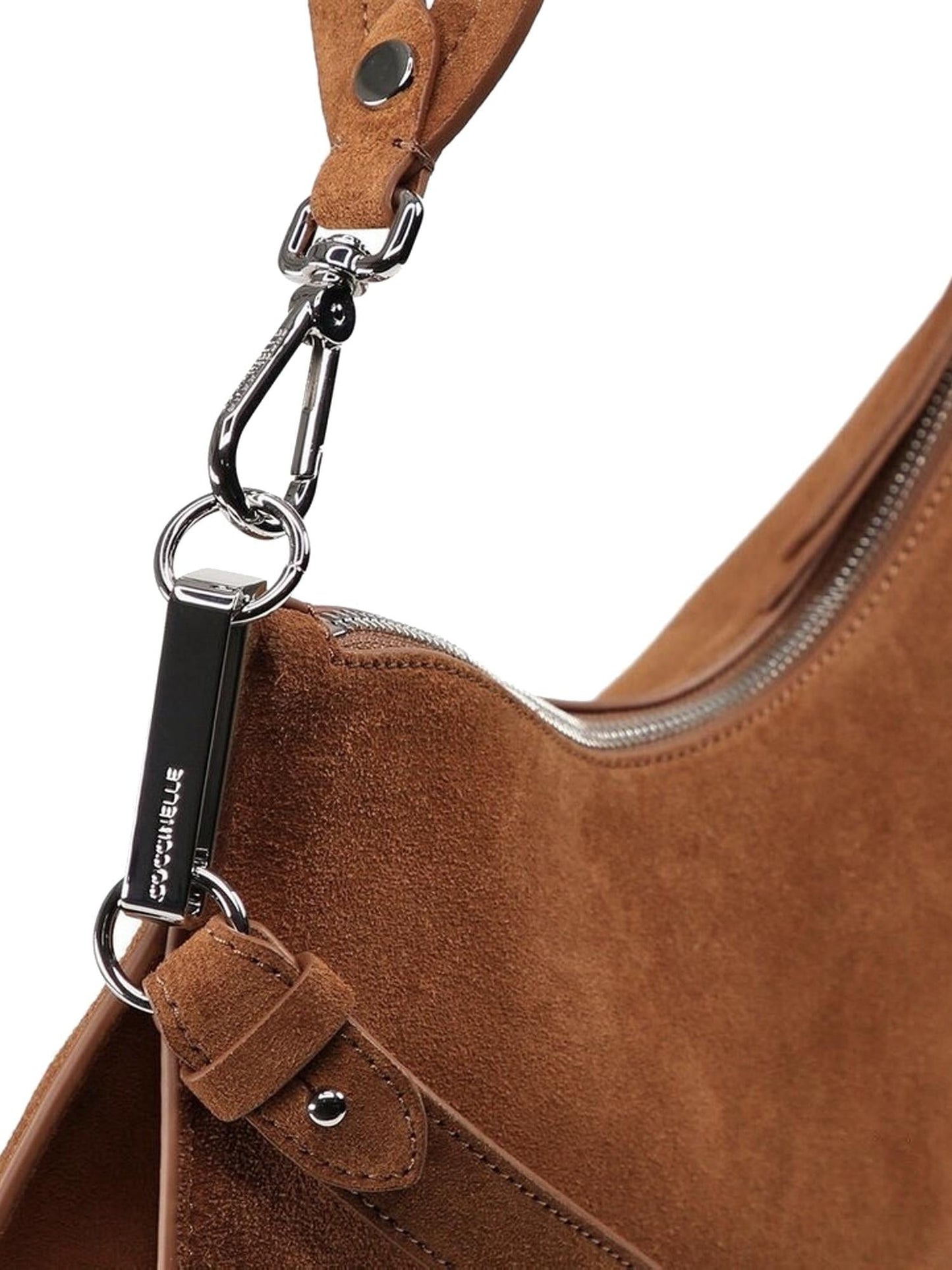 Borsa Coccinelle Sunup large in camoscio