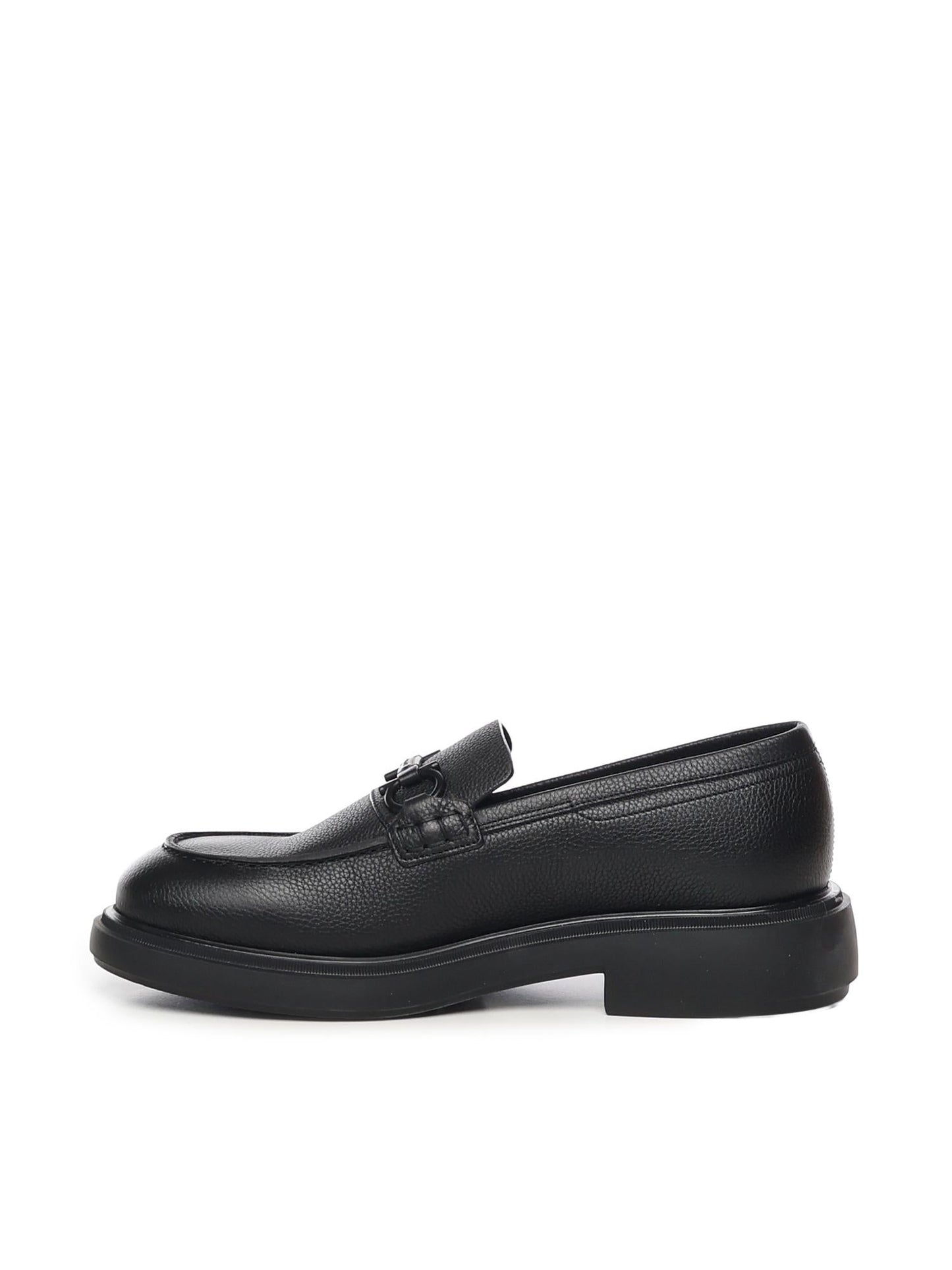 Mocassino con ornamento Gancini