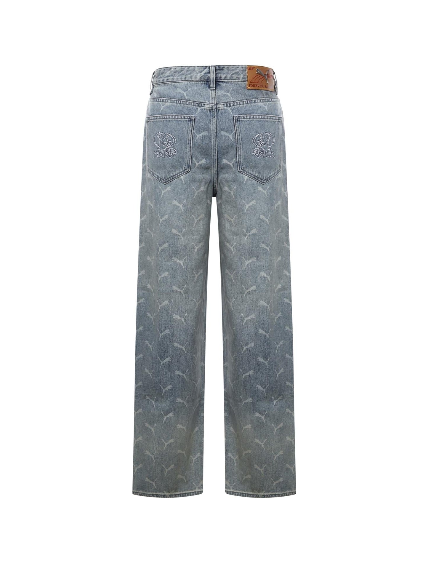 PUMA x A$AP ROCKY Pantaloni in denim con monogramma laser