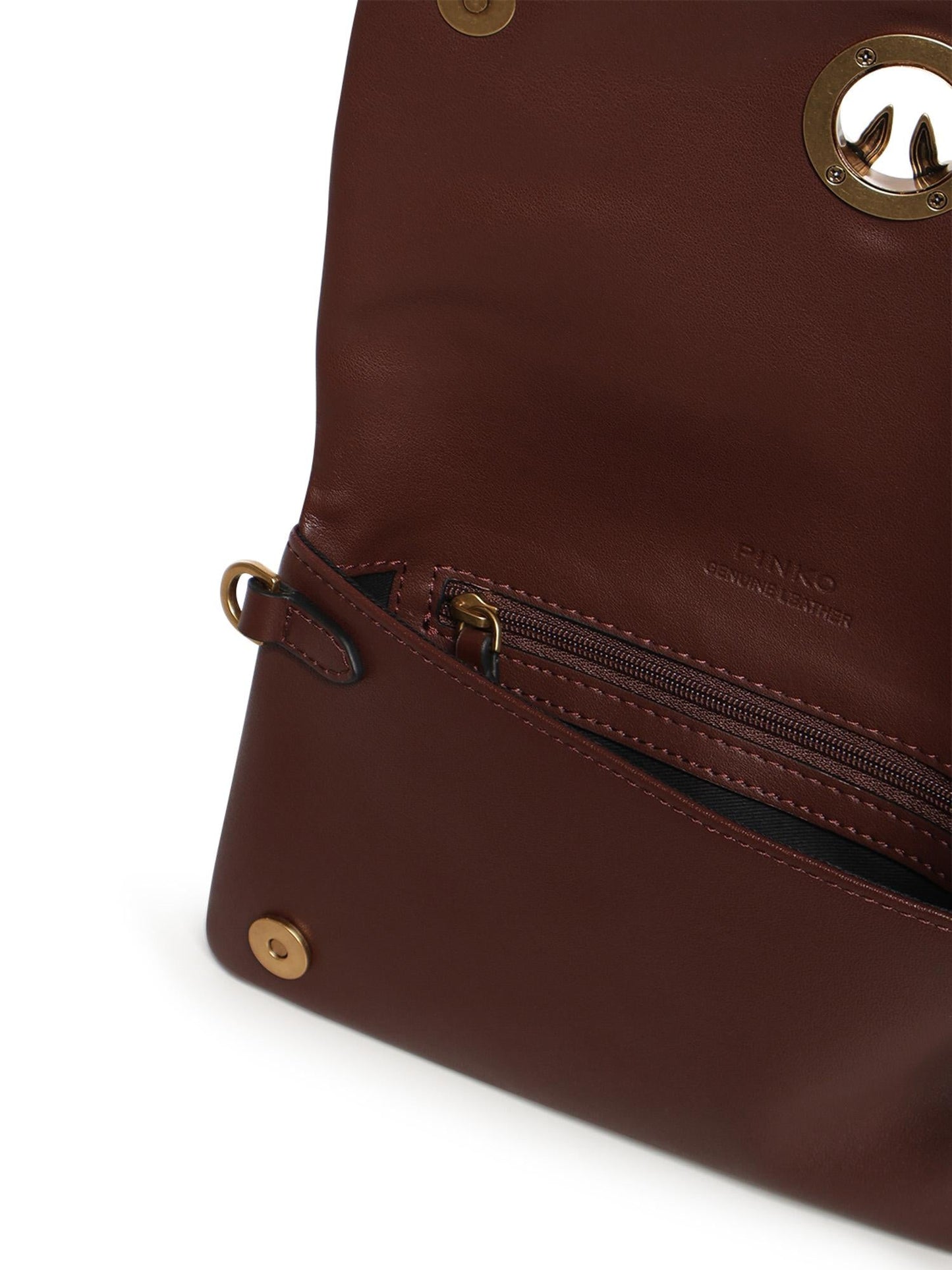 Pochette a tracolla Love Bag Click Soft Horizontal Mini in pelle
