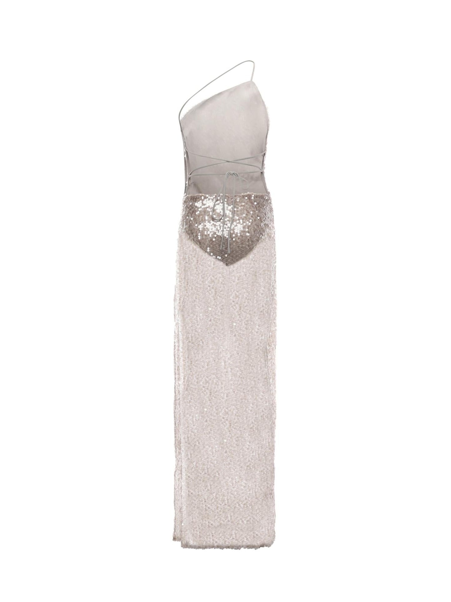 Abito lungo con paillettes