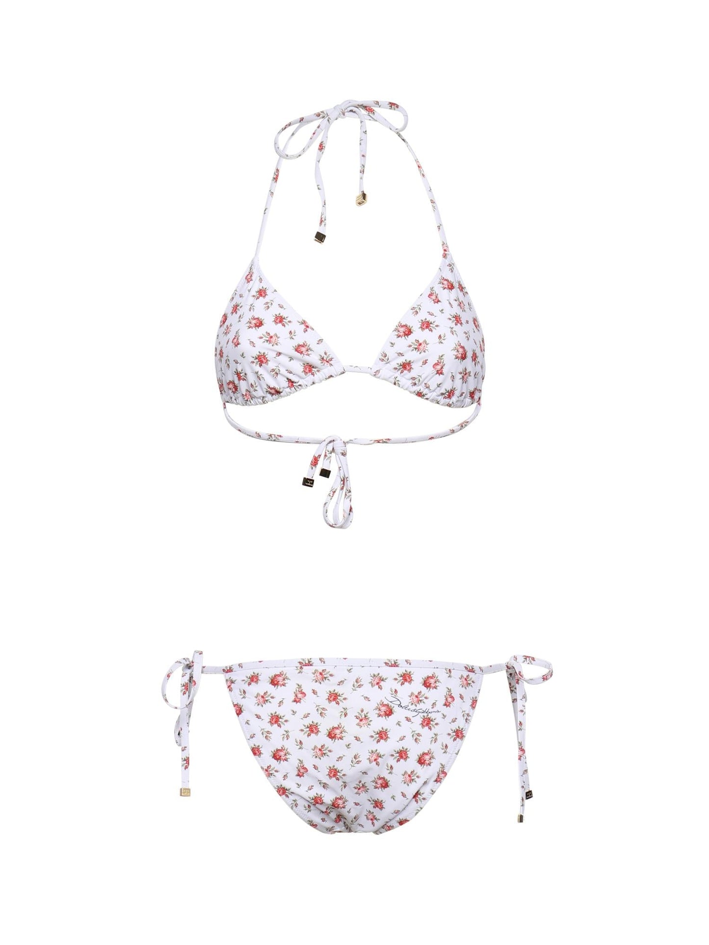 Bikini a triangolo stampa roselline