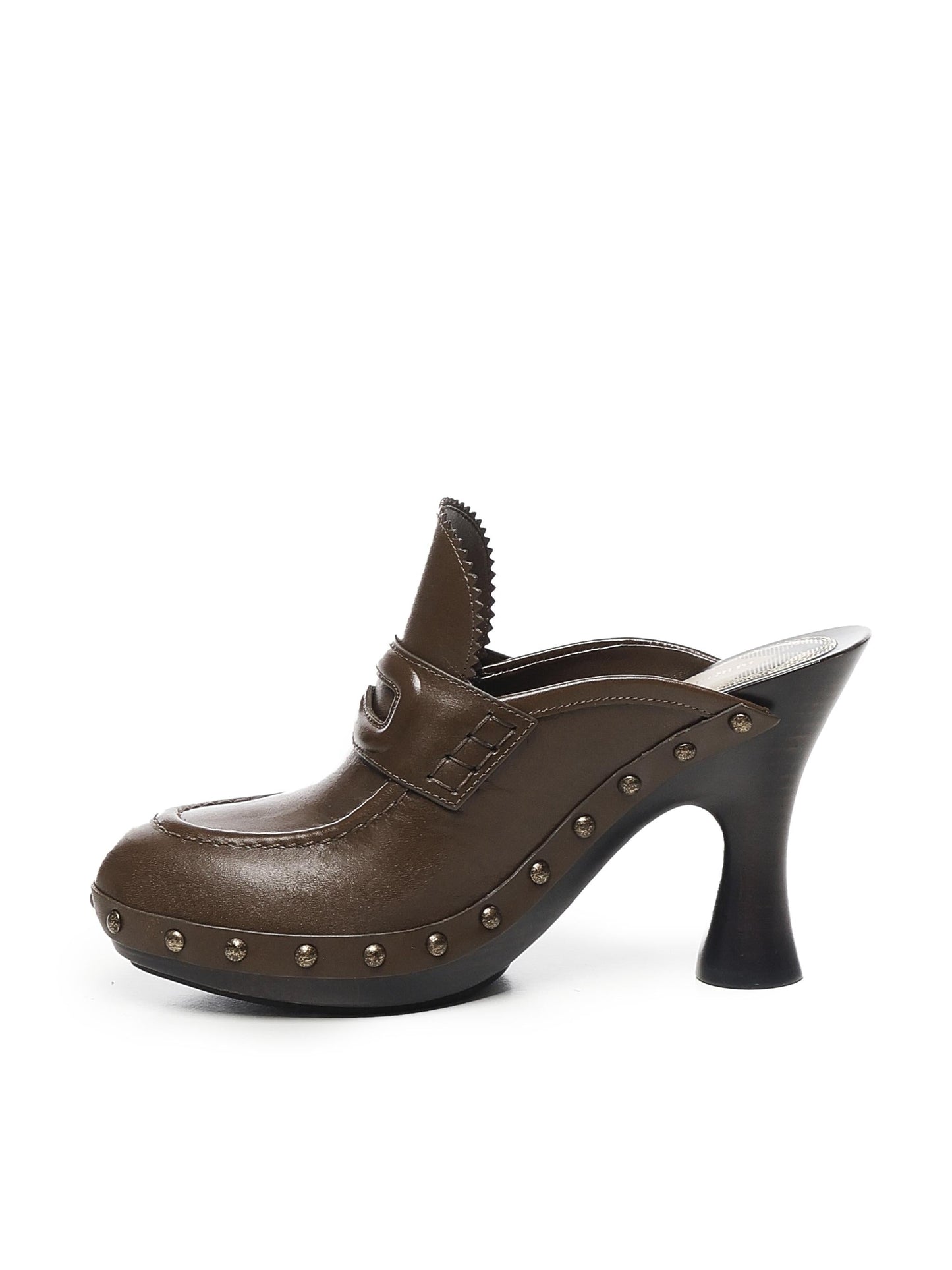 Clog Potter in pelle