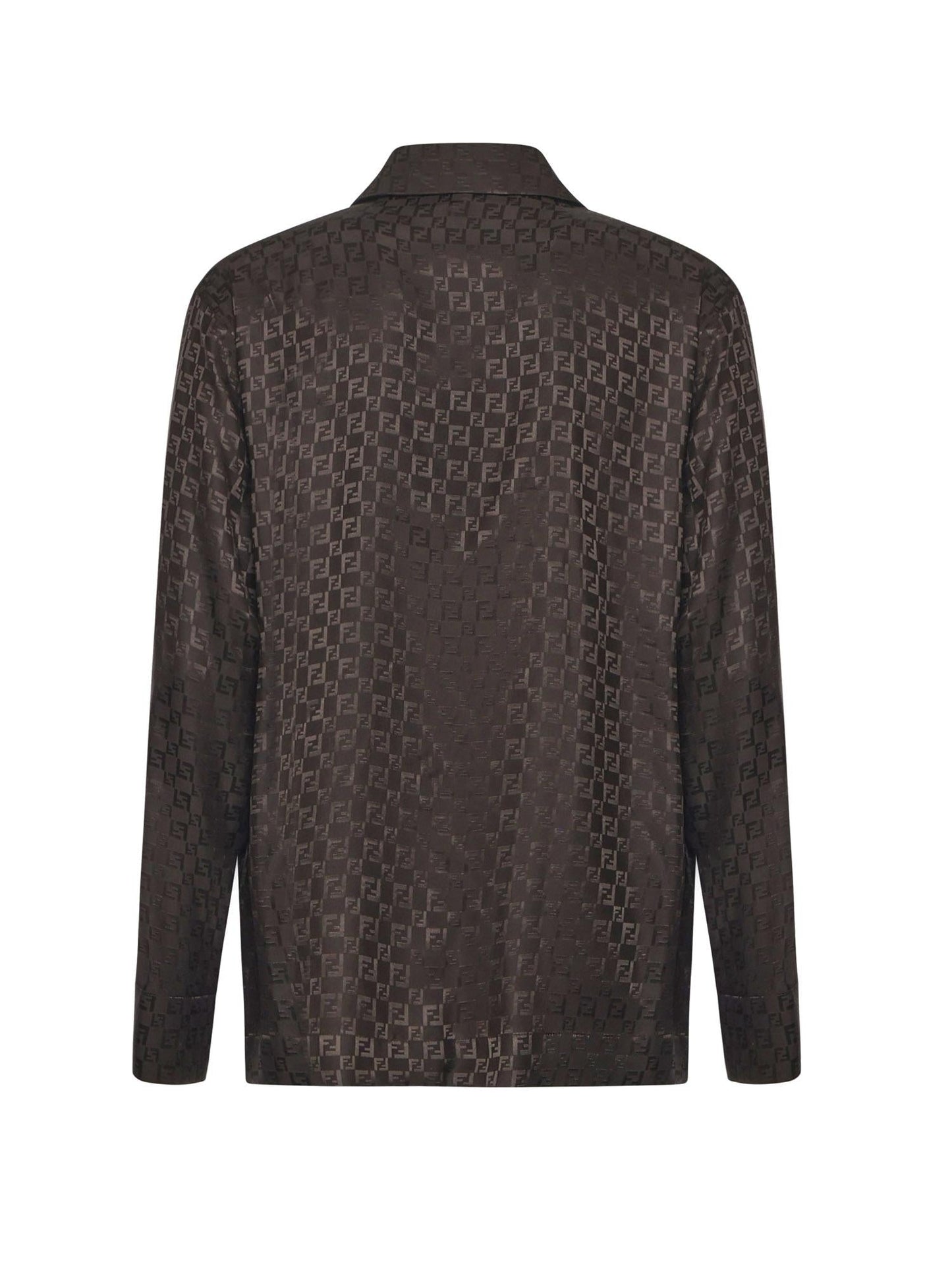 Camicia in seta FF jacquard