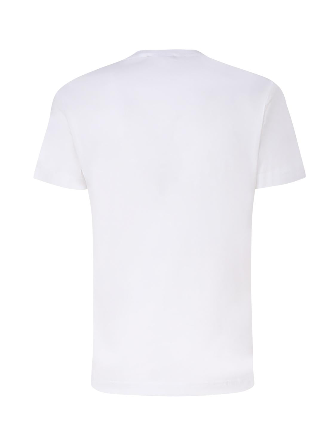 T-shirt in cotone con logo plaque