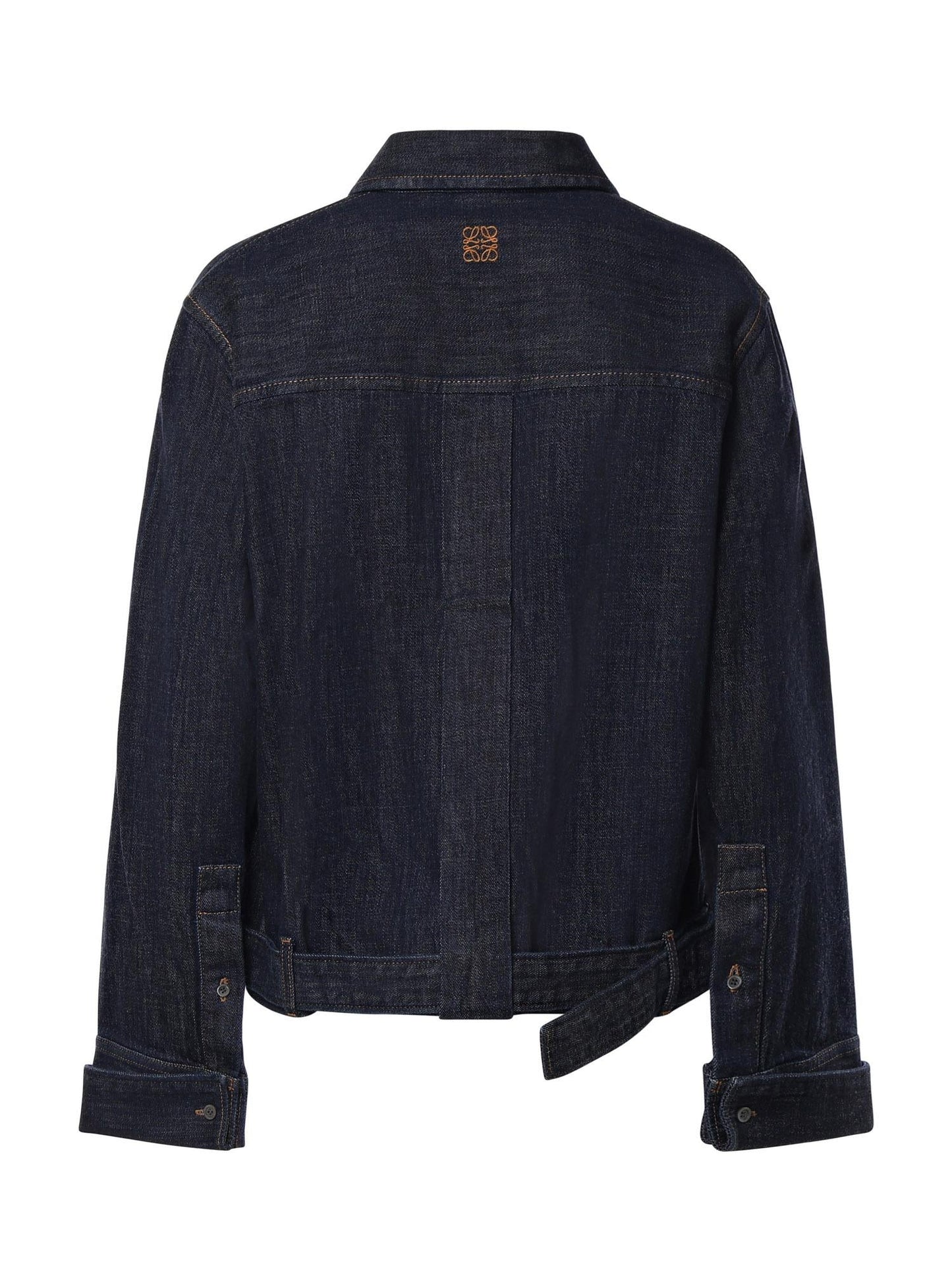 Camicia drappeggiata in denim