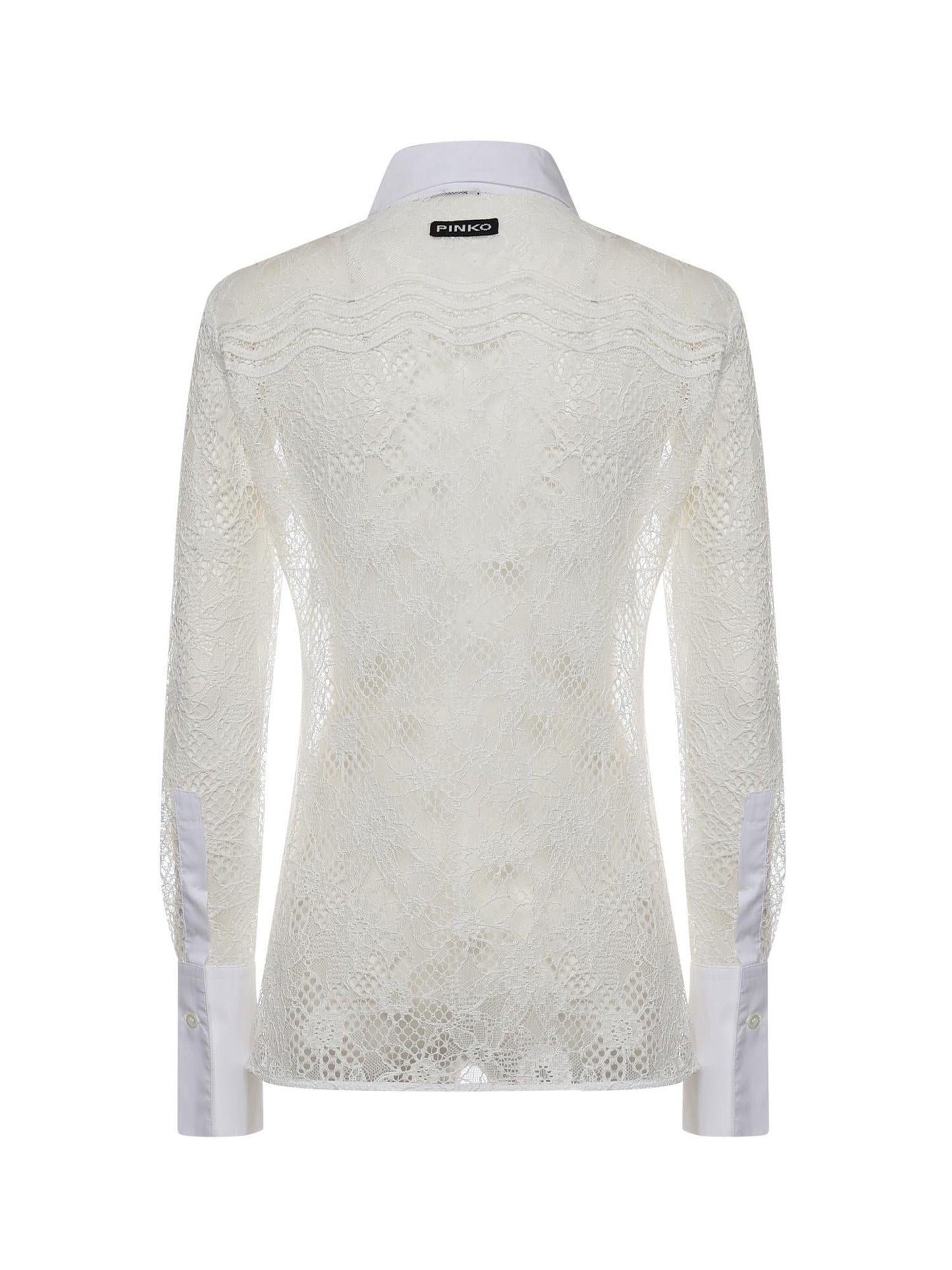 Camicia in tulle e pizzo