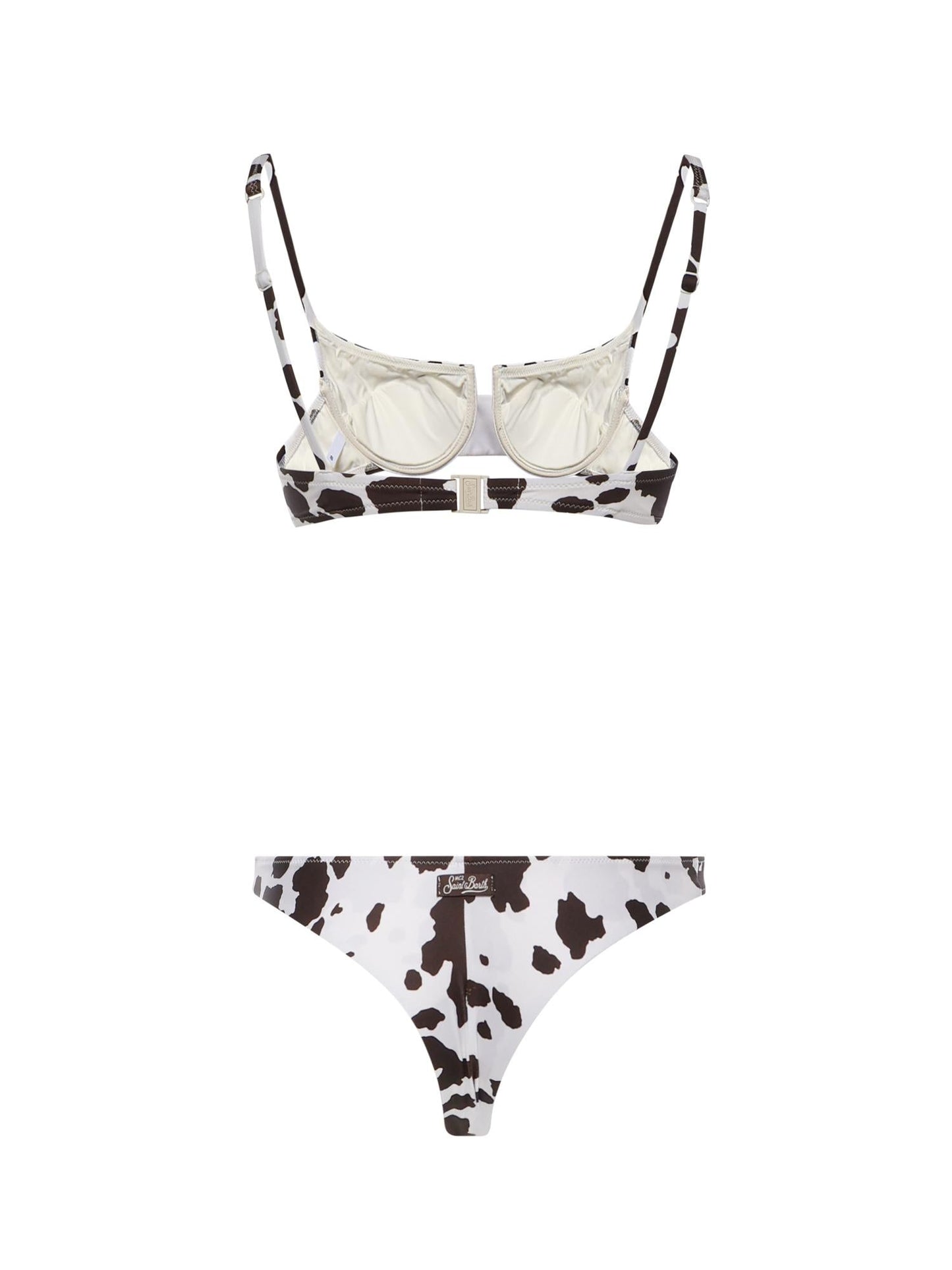 Bikini con stampa muccata