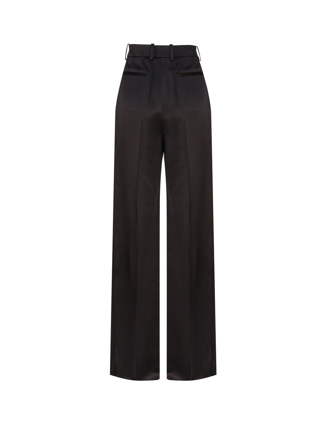 Pantaloni svasati in satin