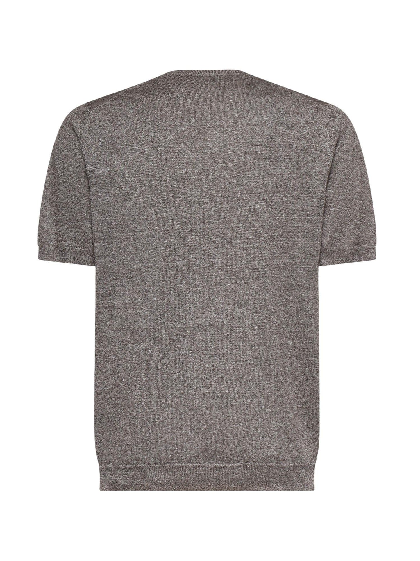 T-shirt in lino e cotone