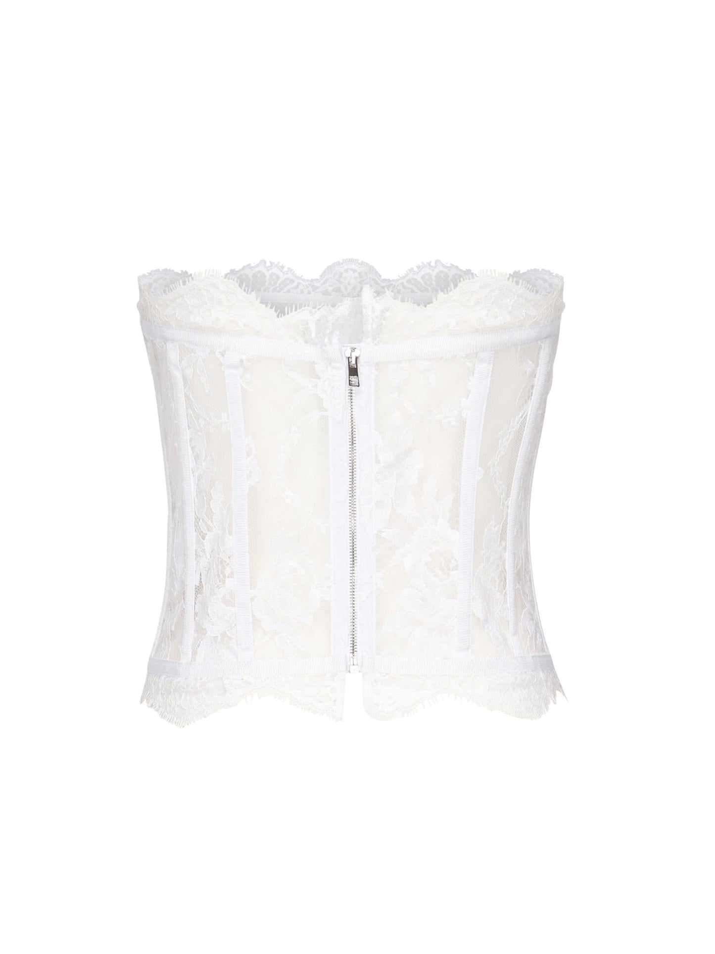 Top bustier in pizzo
