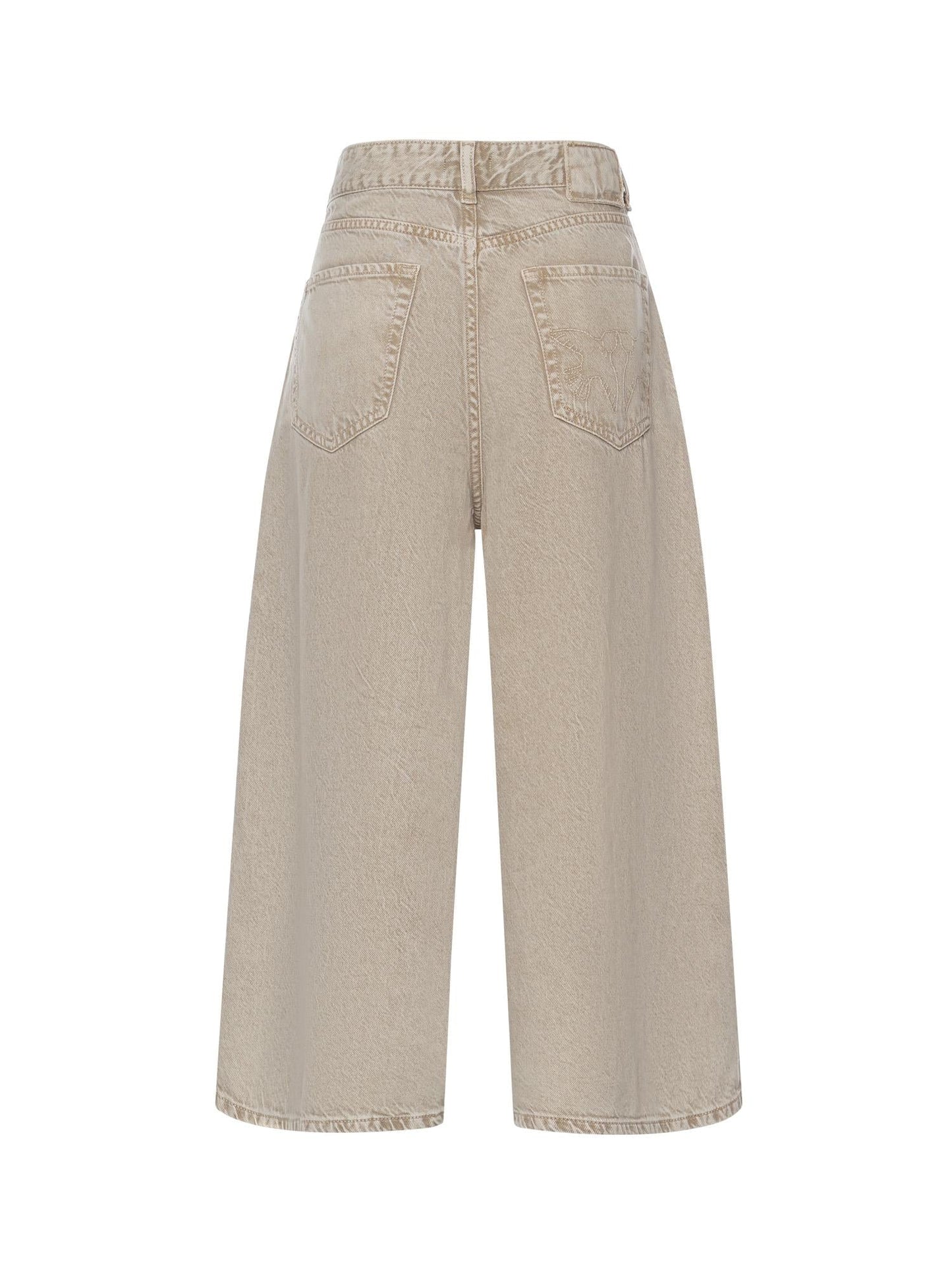 Jeans bermuda lungo in denim
