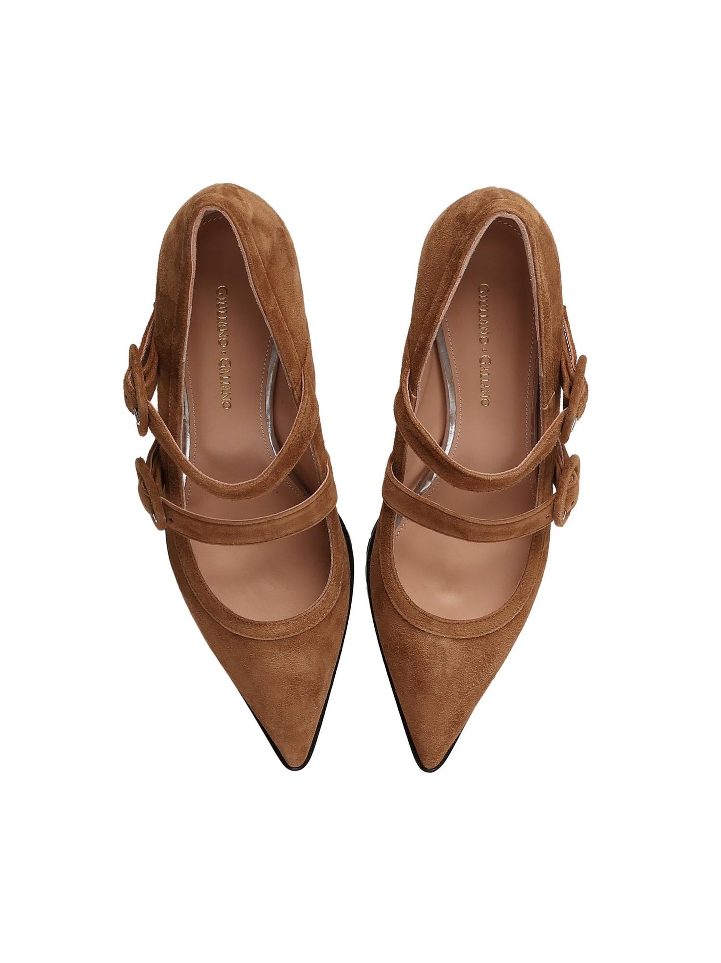Pumps Geluci in camoscio