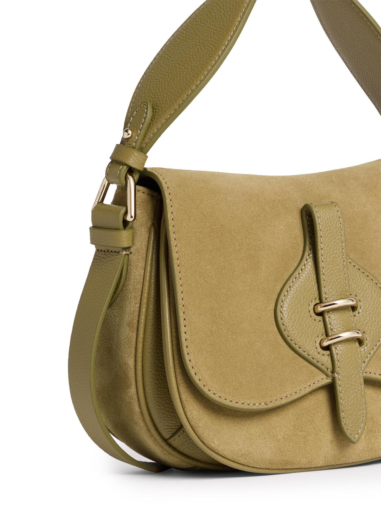 Borsa a spalla Mavery Small in suede