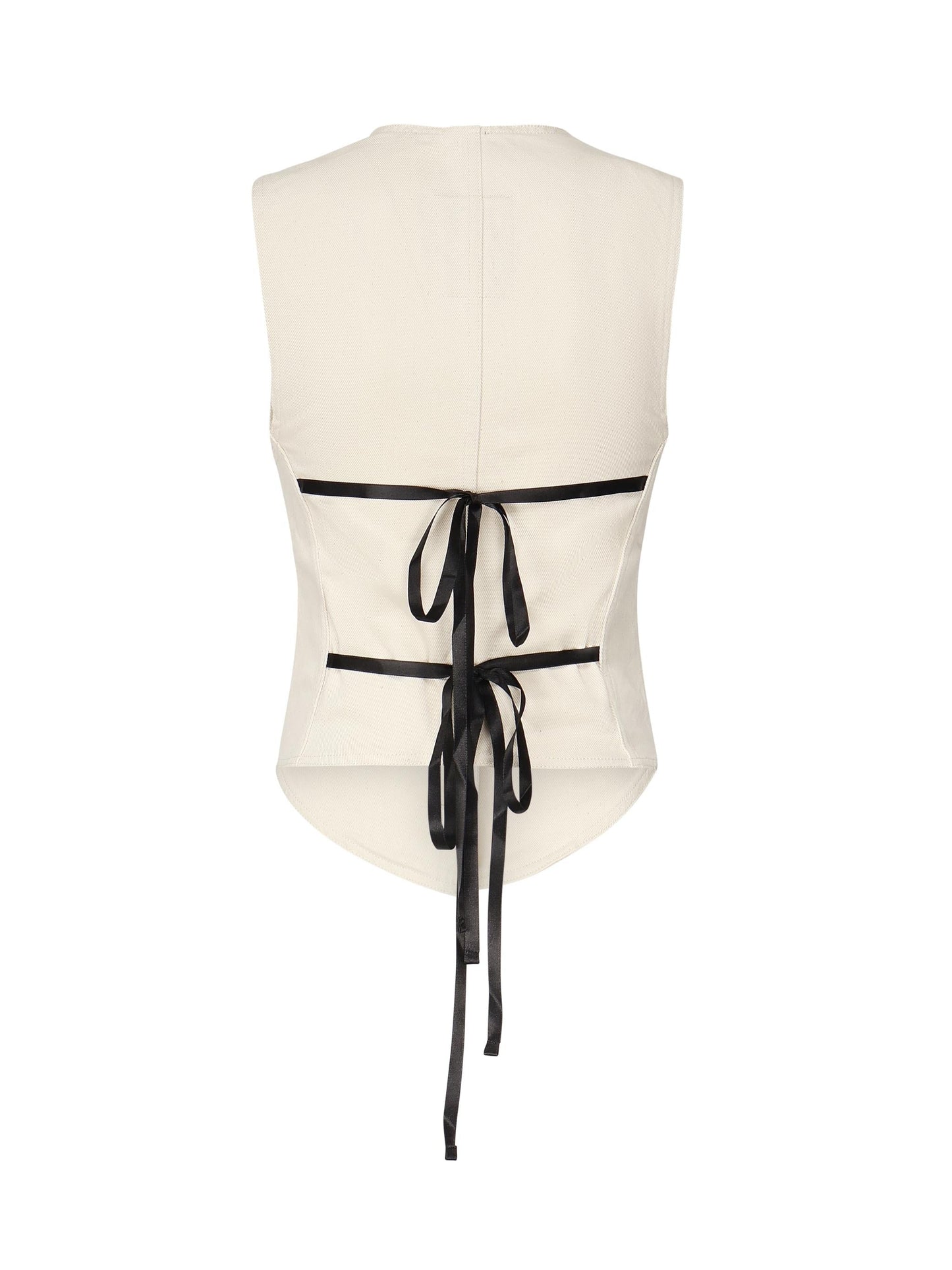 Gilet in drill di cotone