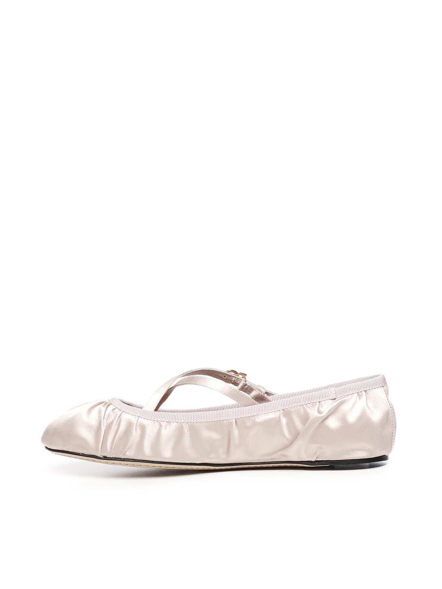Ballerine in raso con logo