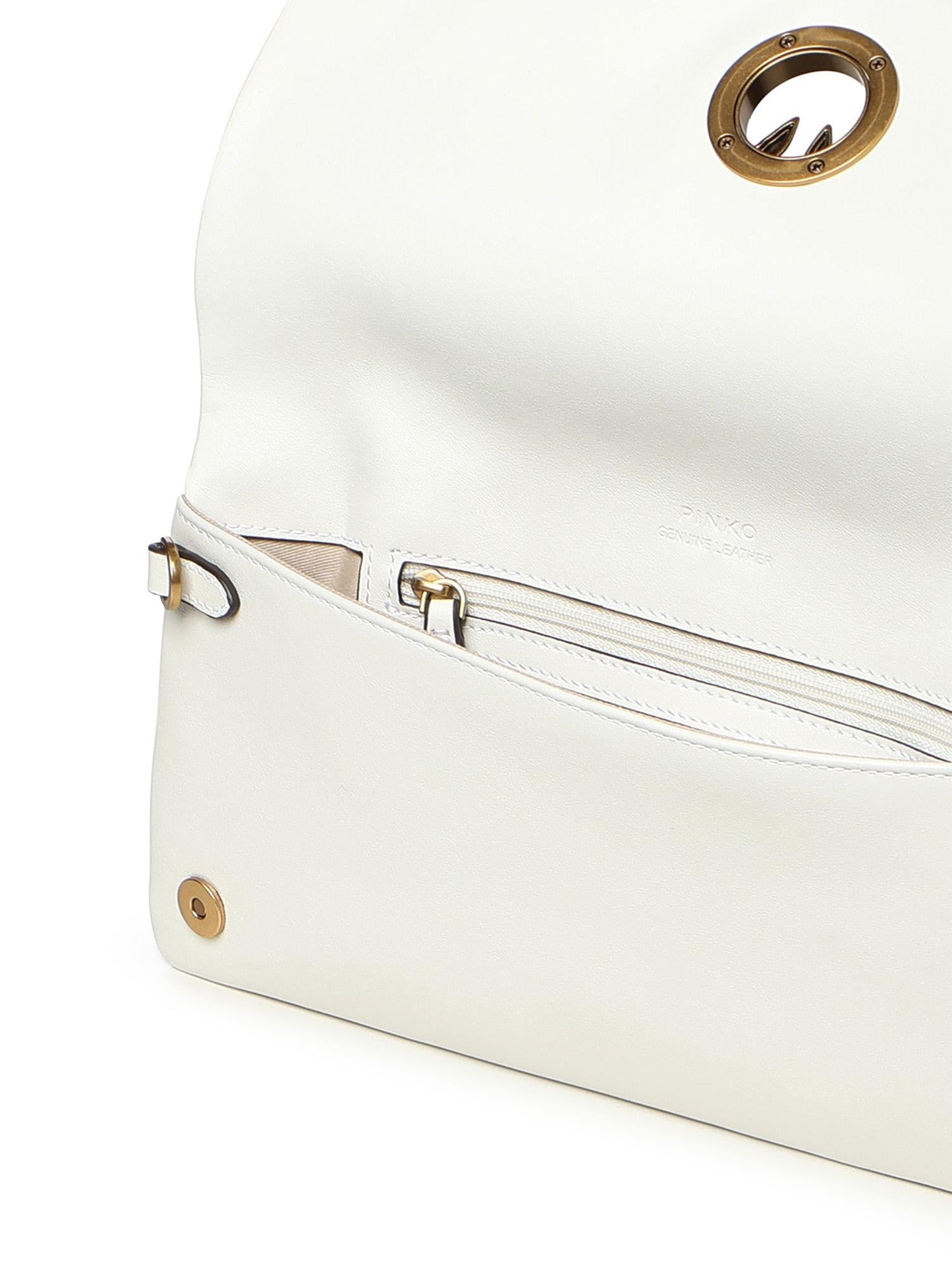 Pochette Love Bag Click Soft Horizontal in pelle