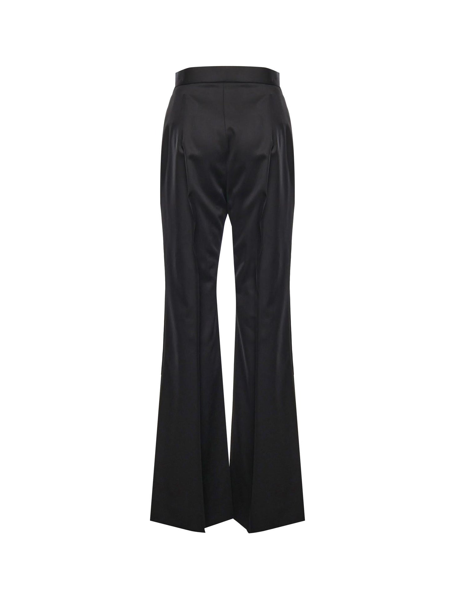 Pantalone a gamba svasata in lana