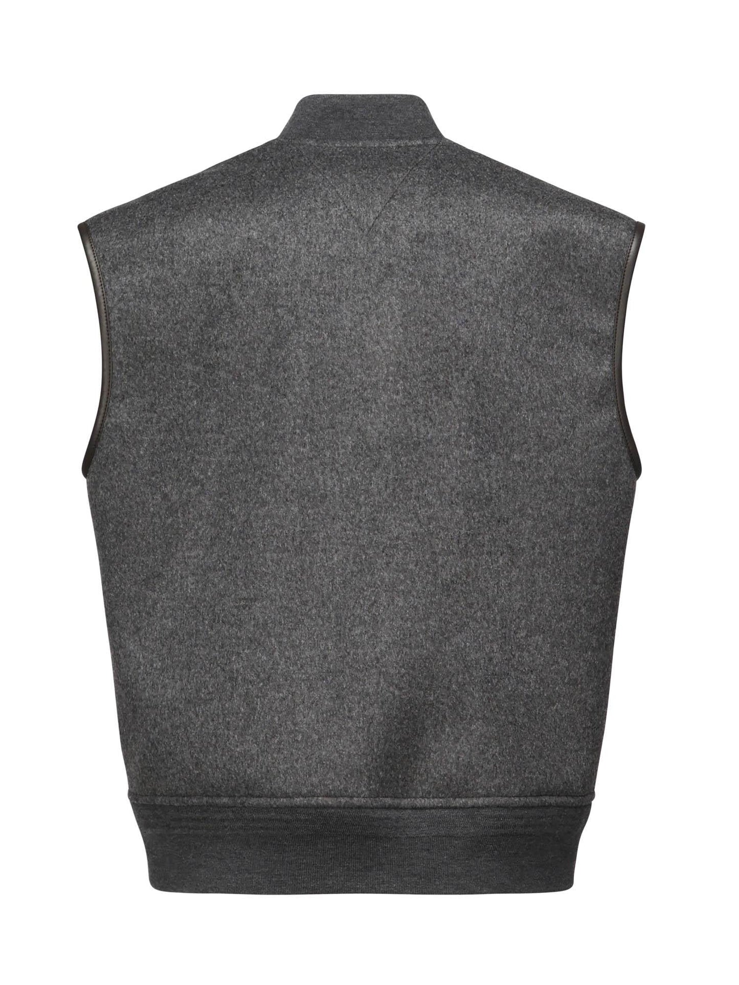 Gilet in lana double face