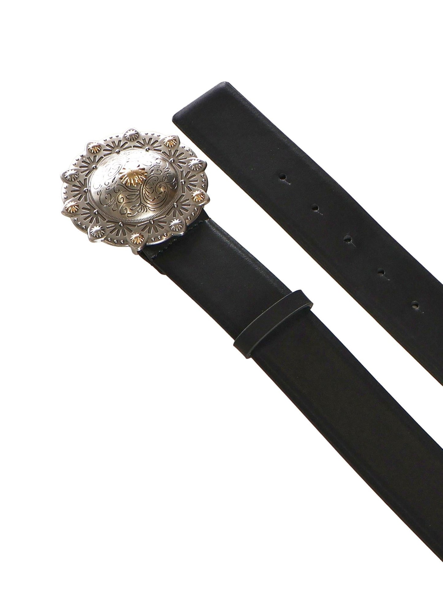Cintura in pelle con medaglione gioiello
