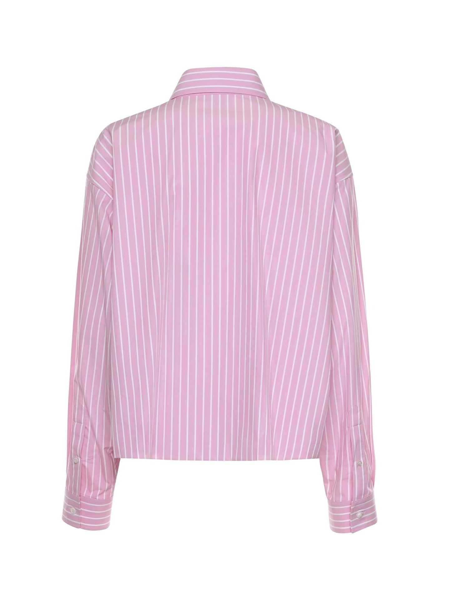Camicia in popeline di cotone a righe