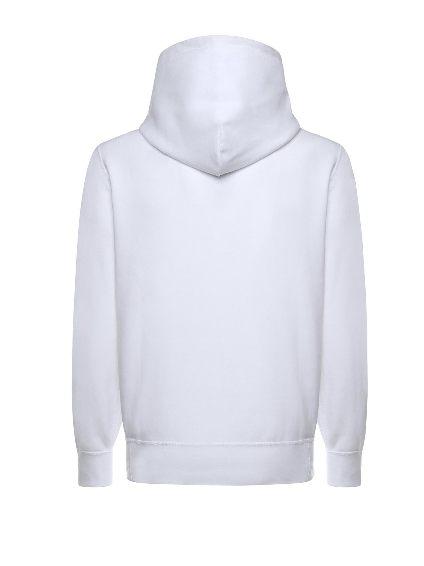 Felpa in misto cotone con cappuccio