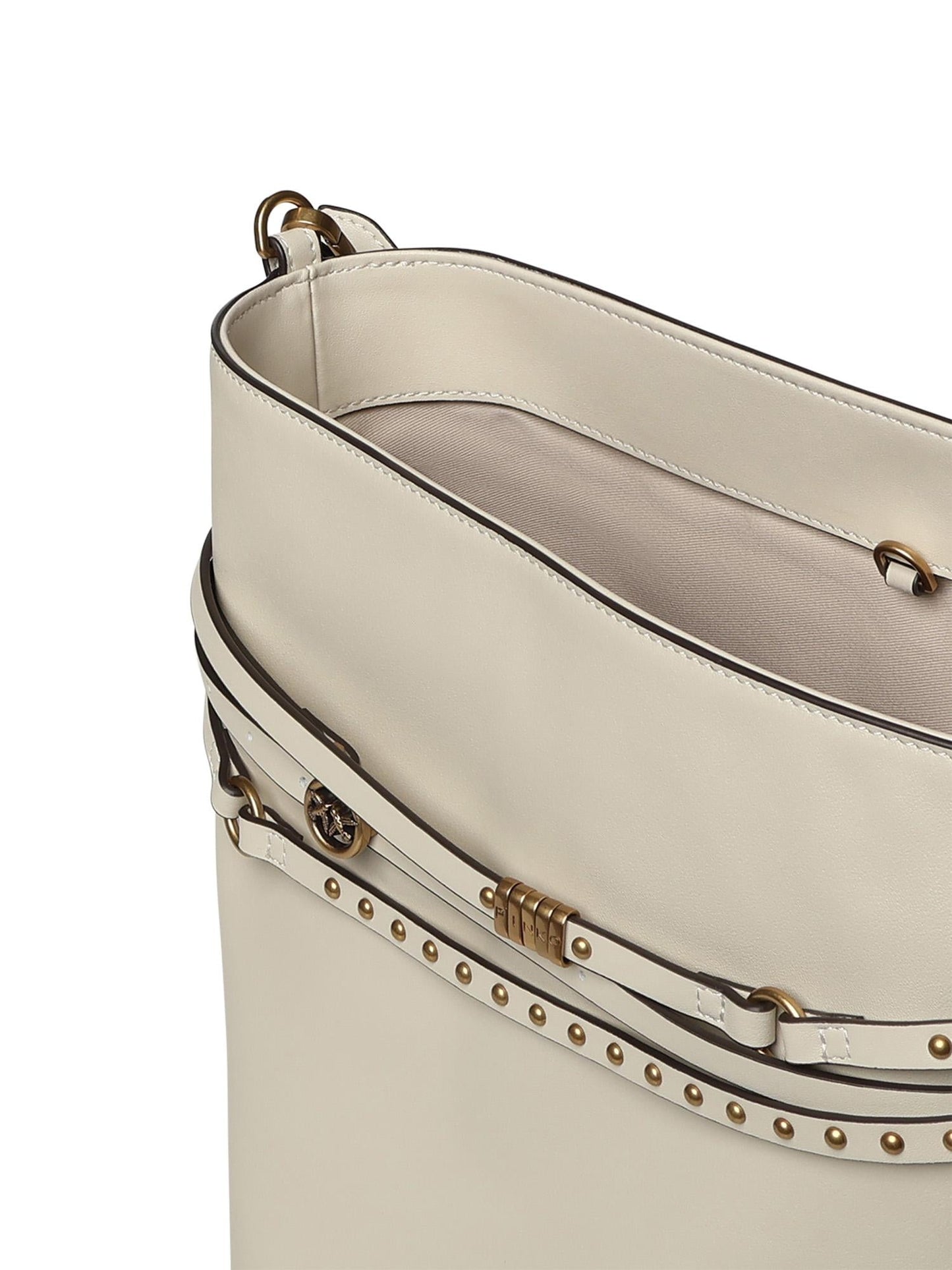 Borsa a spalla media Bucket Belt Bag in pelle