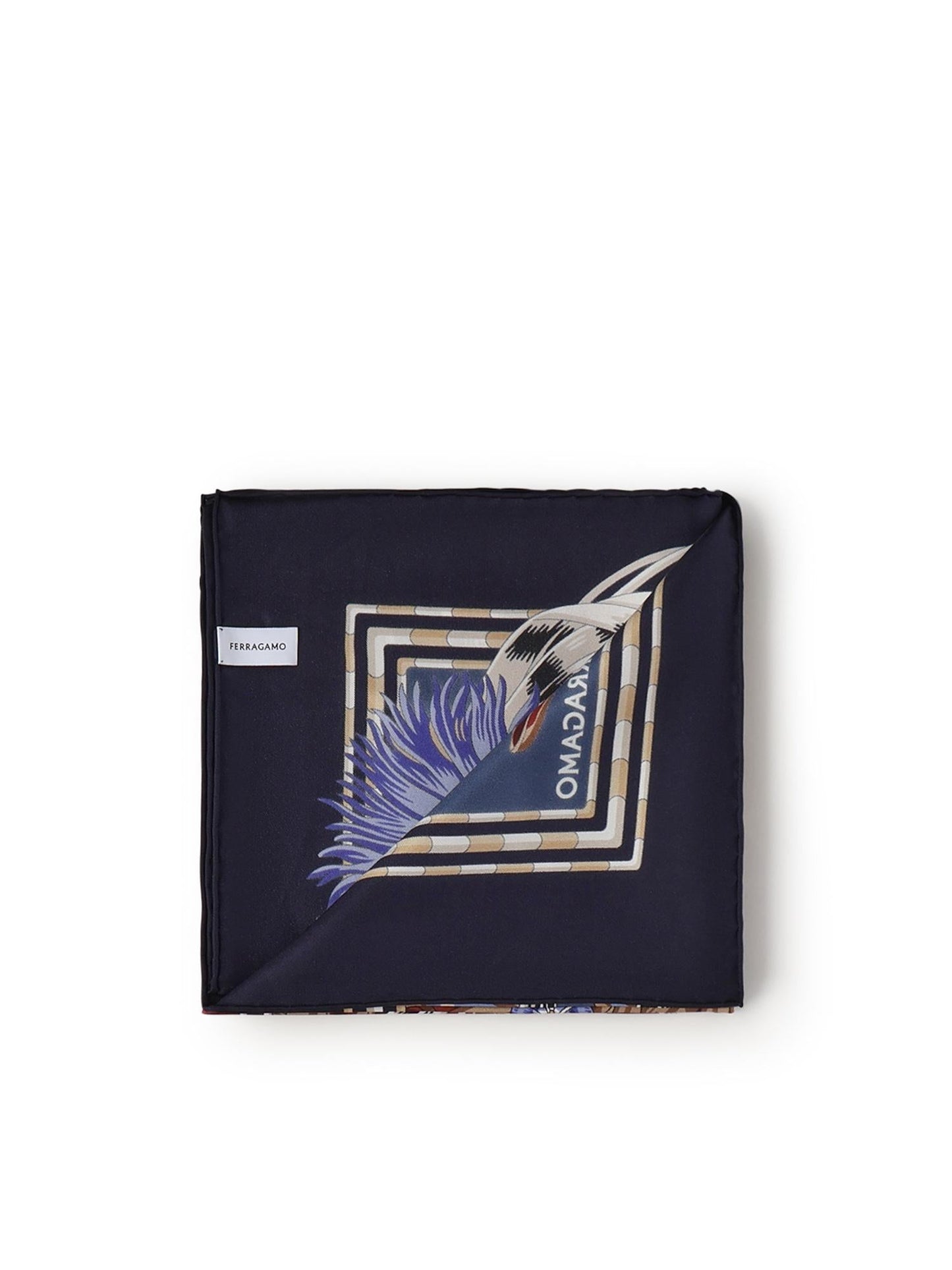 Foulard in seta con stampa