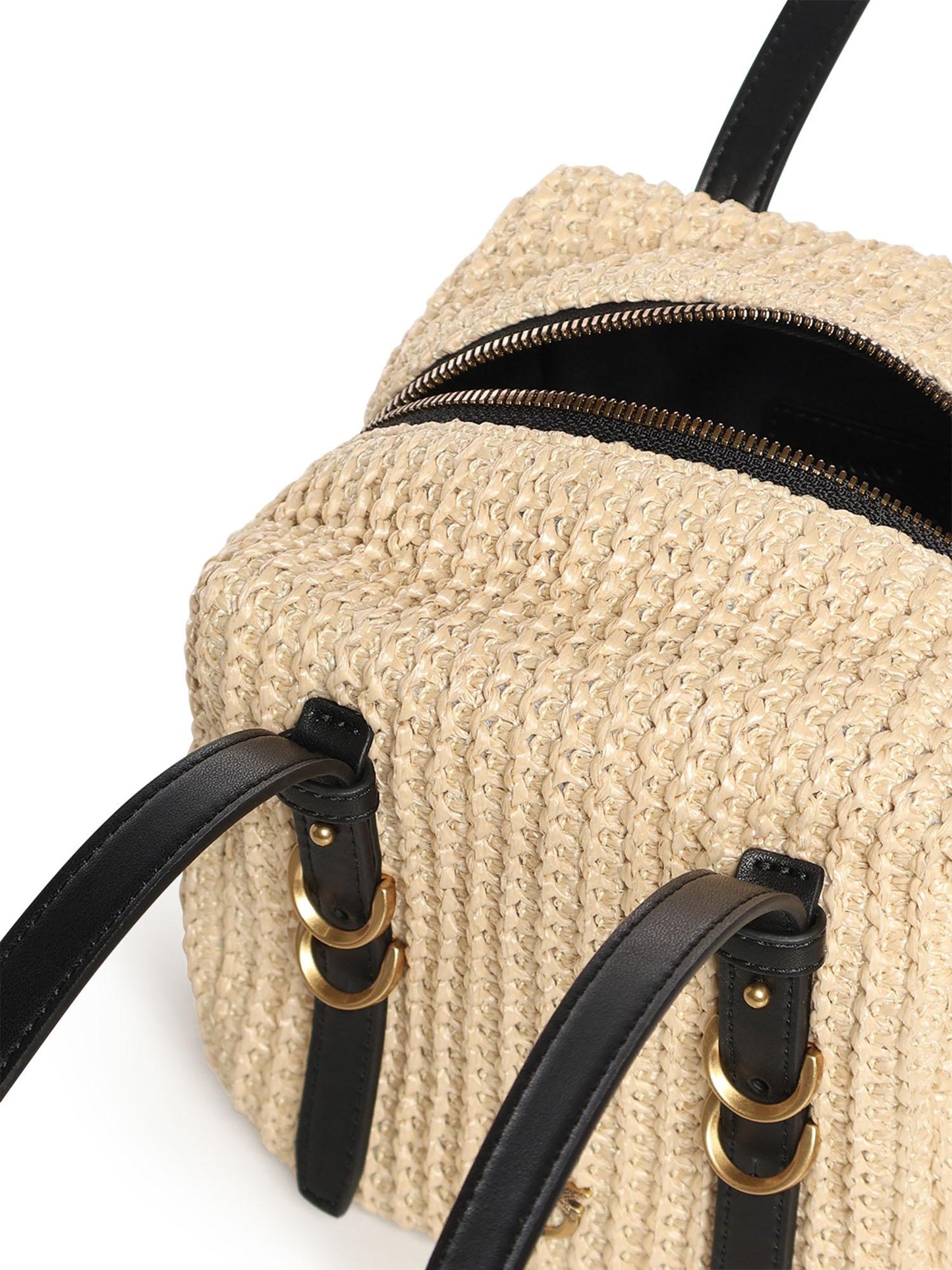 Borsa a tracolla Cubic Bag in rafia