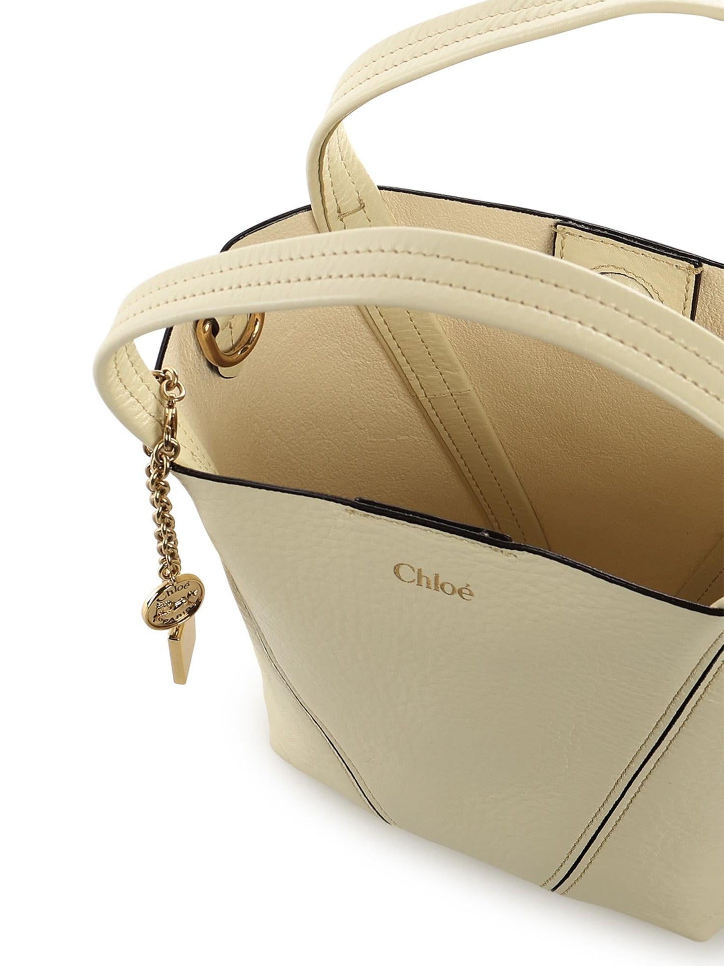 Tote bag piccola Chloé Spin in pelle
