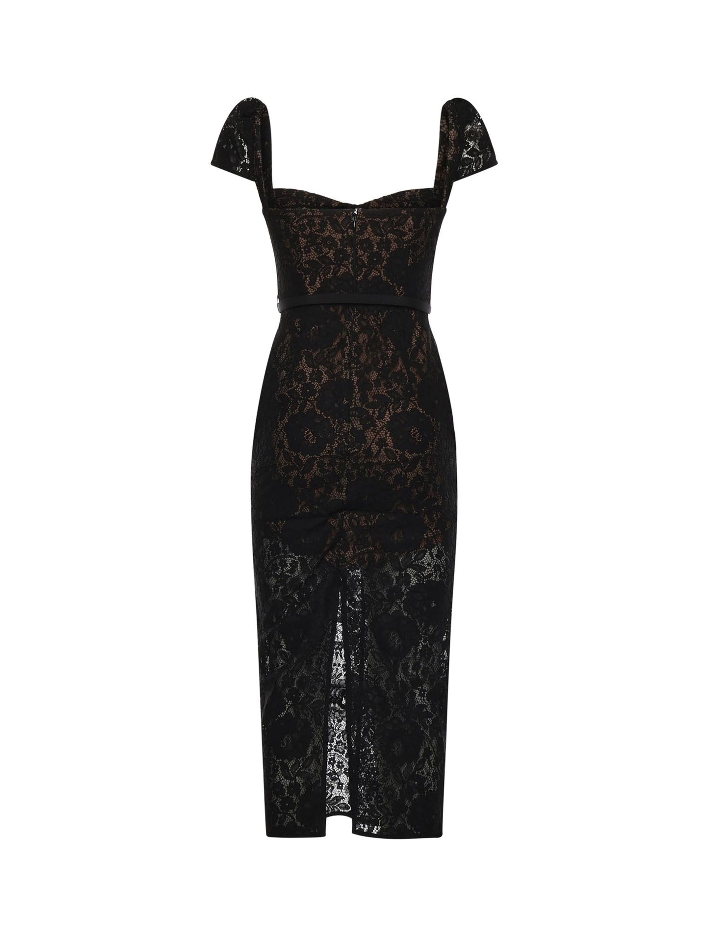 Abito midi in pizzo