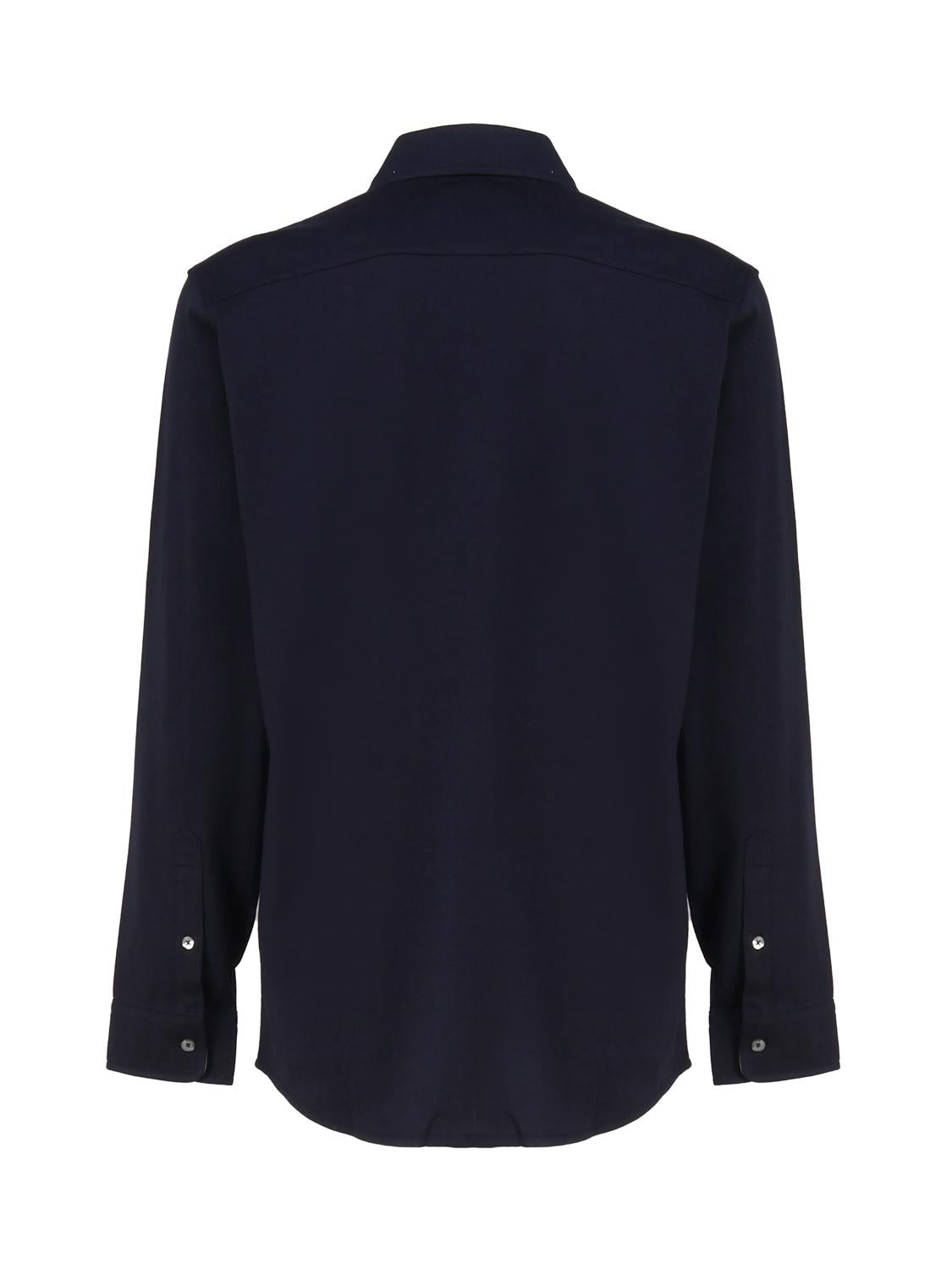 Camicia in cotone con logo ton sur ton