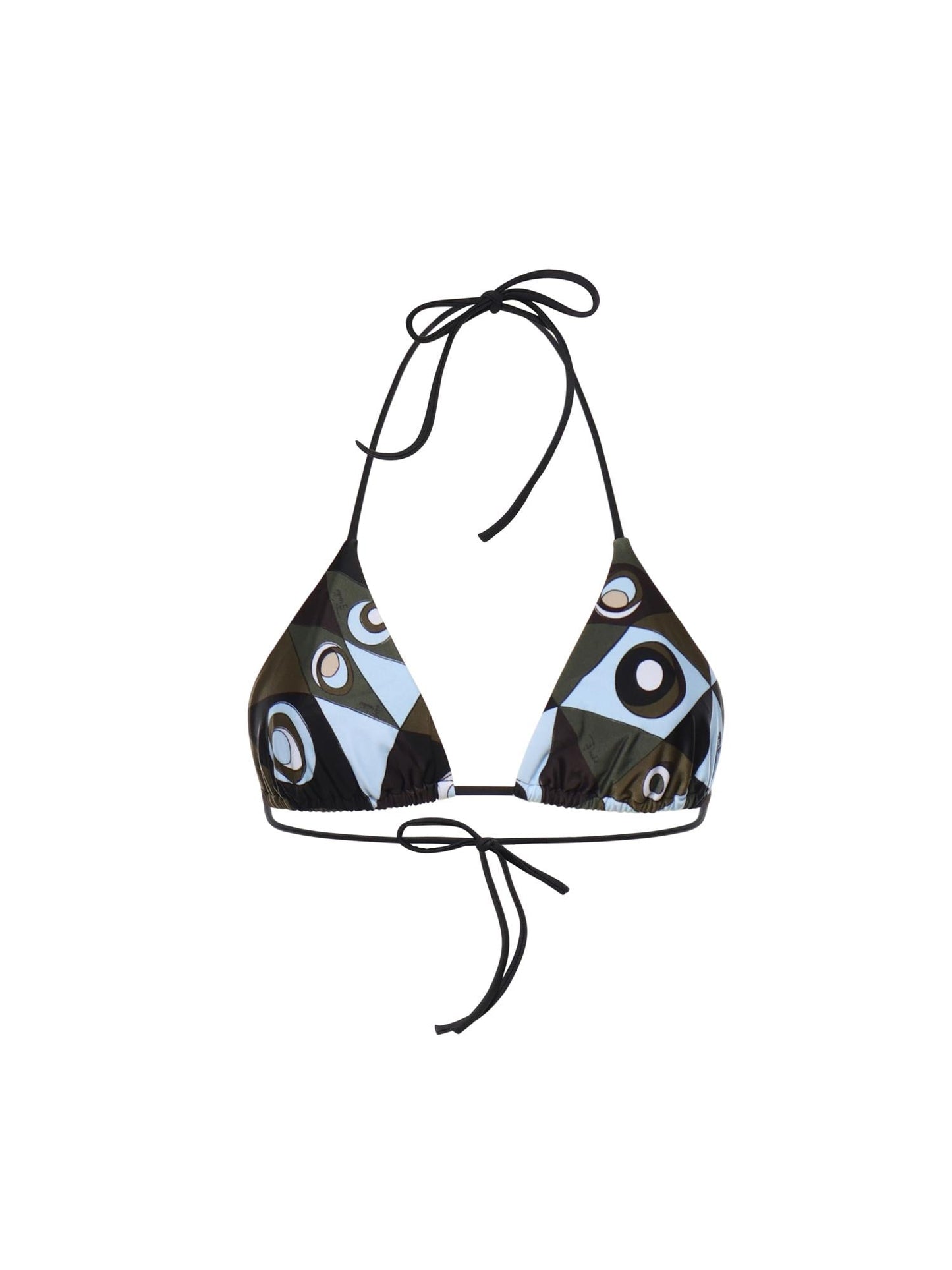 Top bikini stampa Occhi