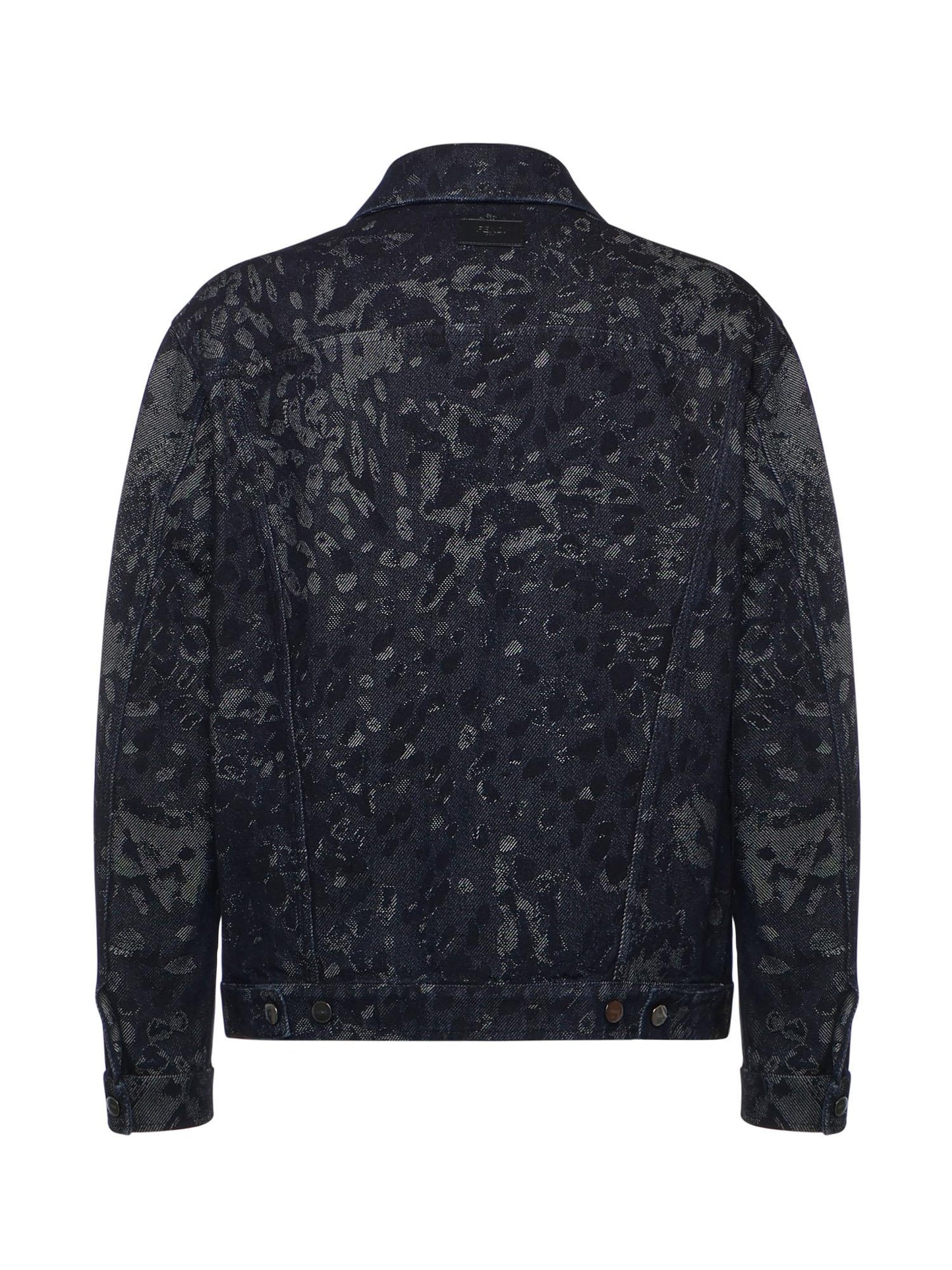 Giacca in denim jacquard