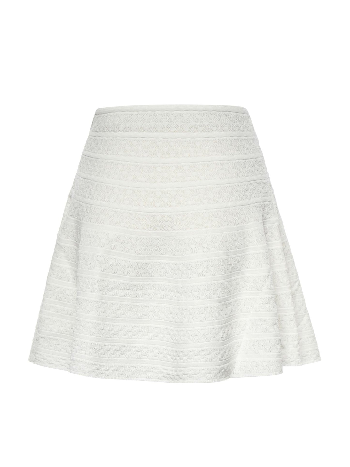 Minigonna in maglia traforata