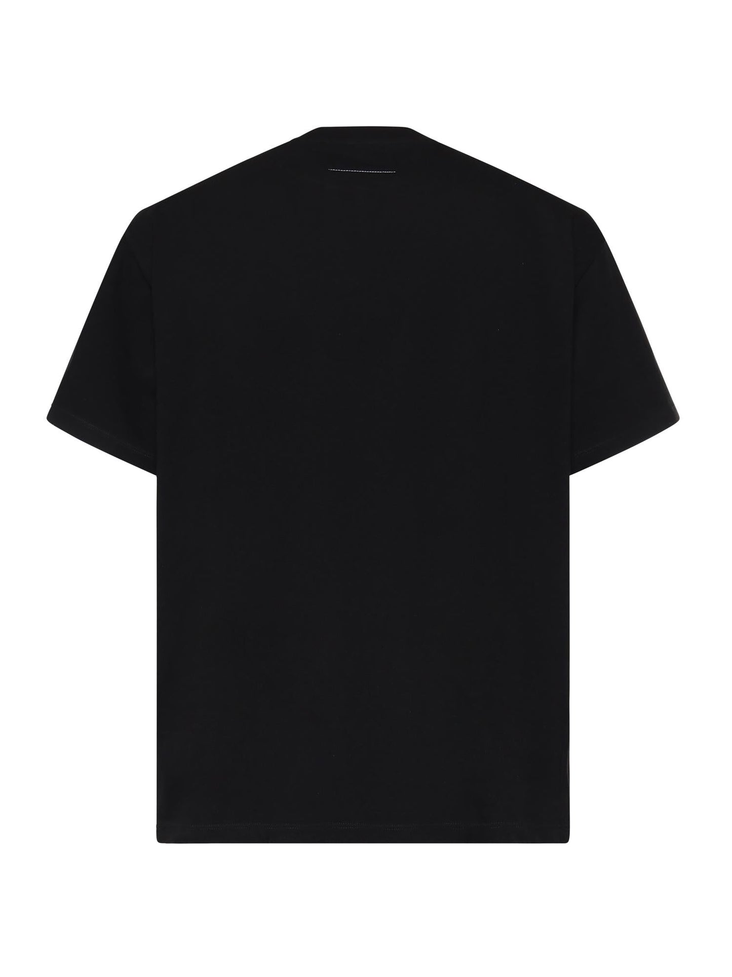 T-shirt con stampa spray in cotone