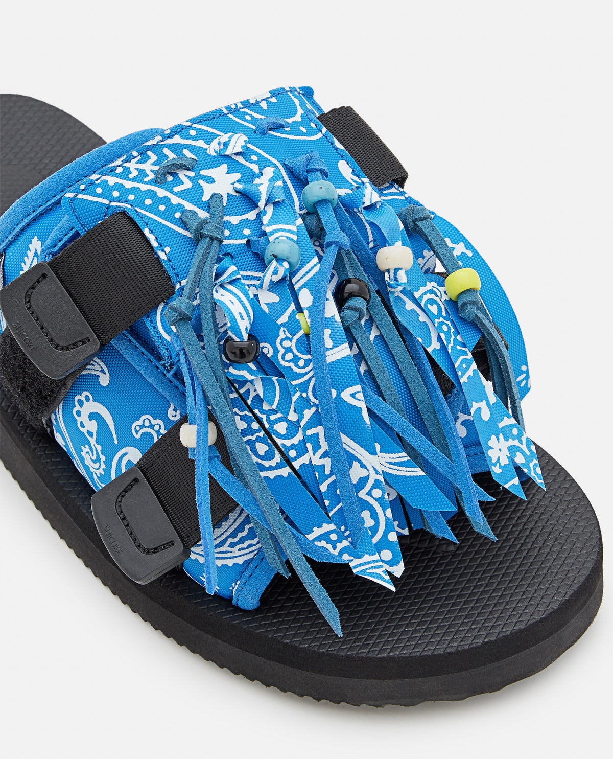 SUICOKE X ALANUI MOTO FRINGED SLIPPERS