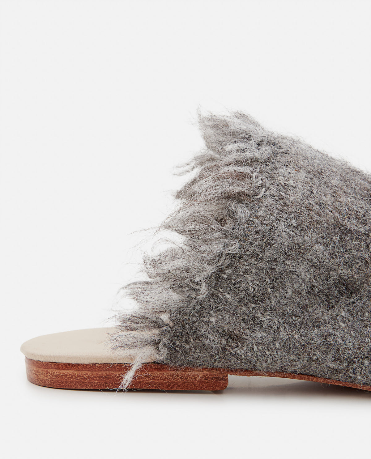 FRINGED ETAMINE SLIPPERS