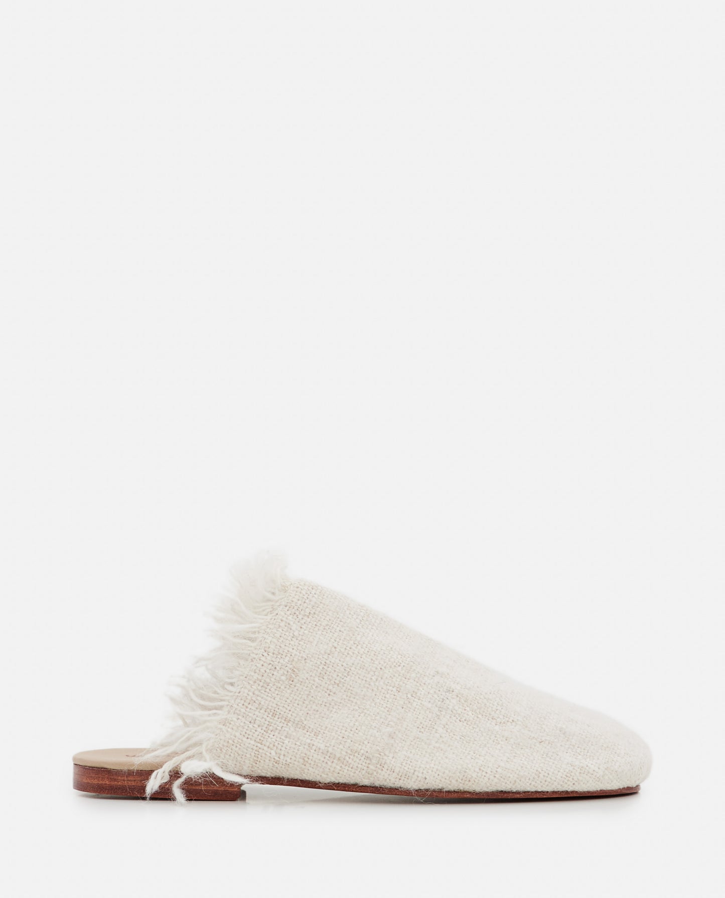 FRINGED ETAMINE SLIPPERS