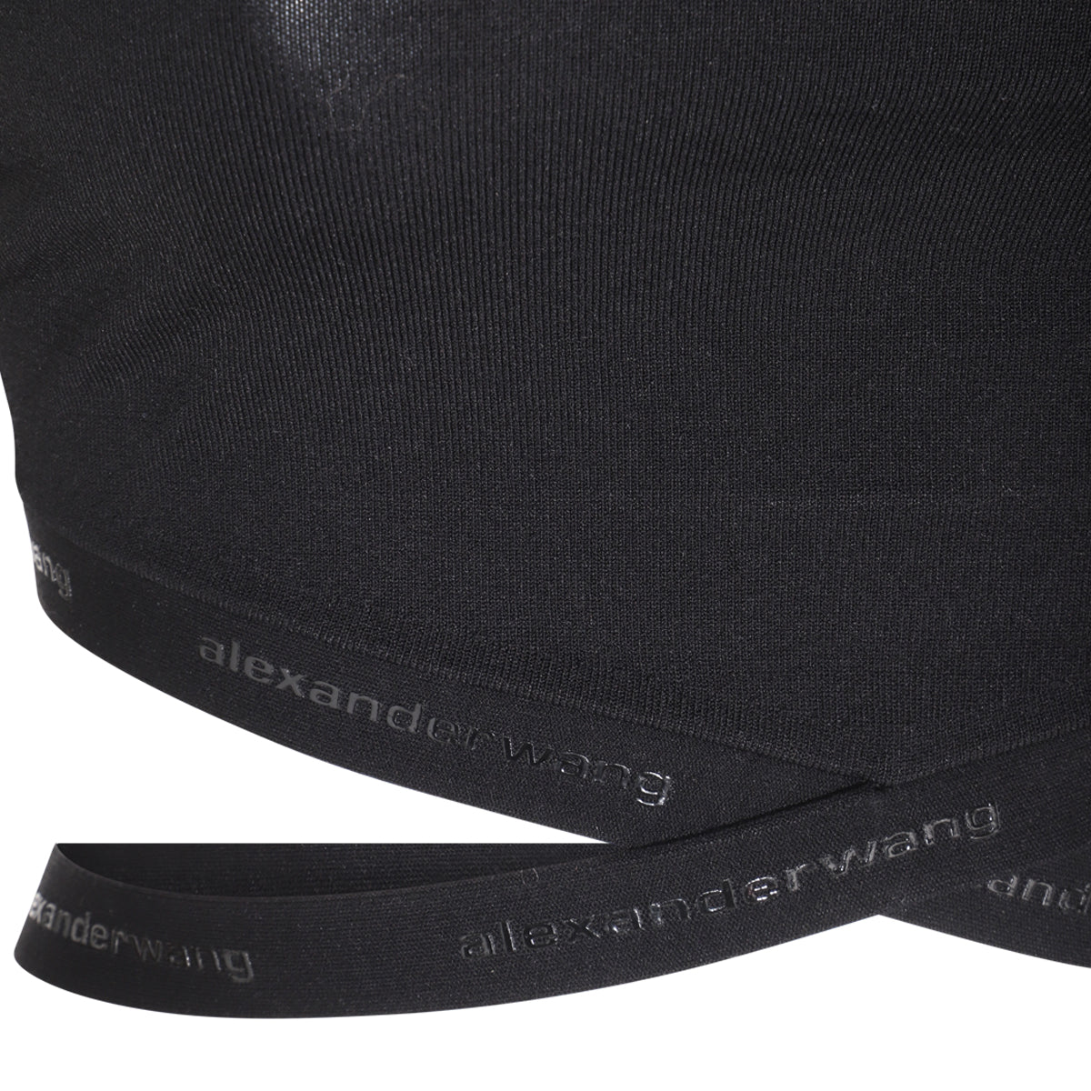 BLACK VISCOSE STRETCH TOP