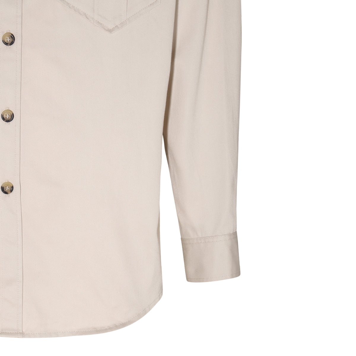 ECRU COTTON SHIRT