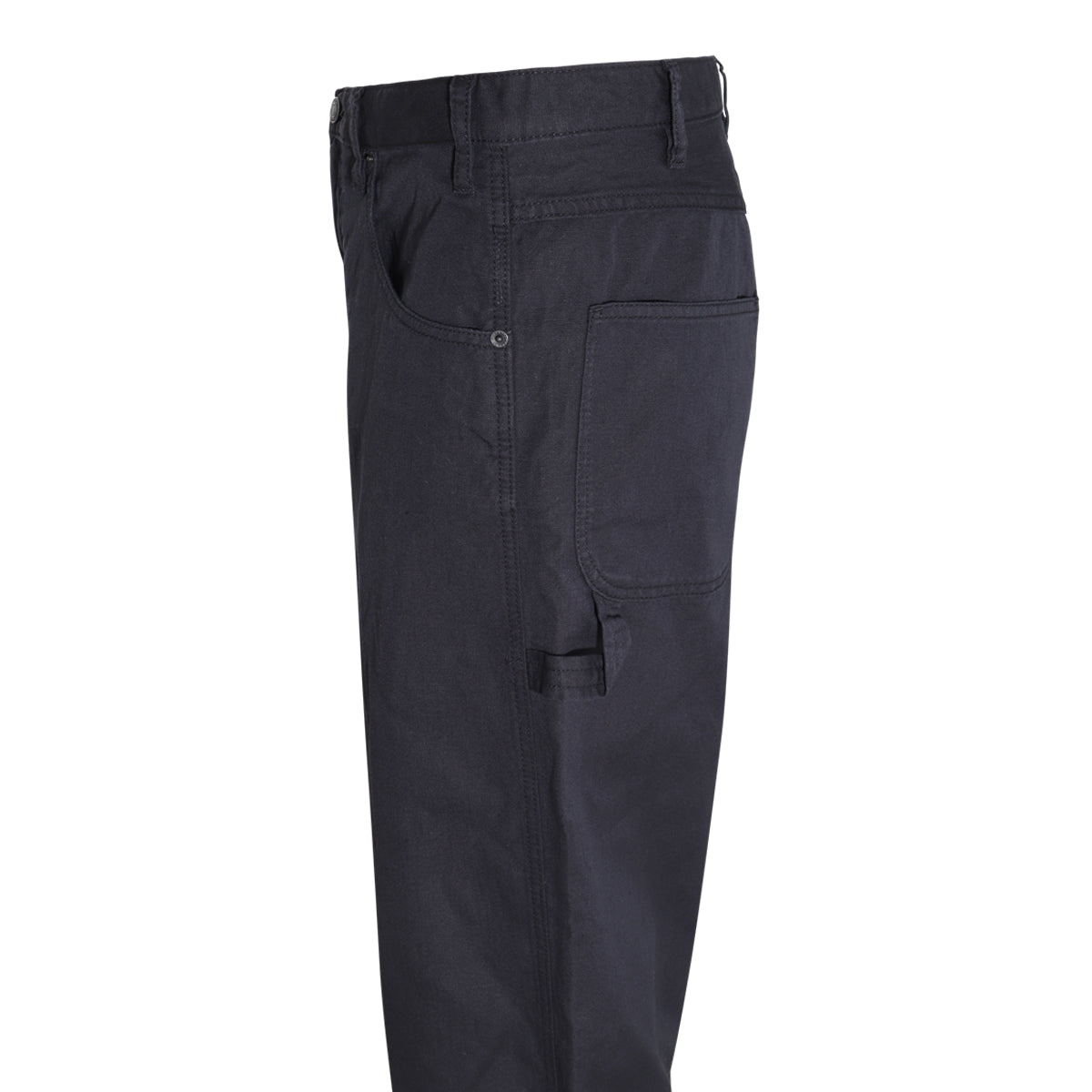 FADED BLACK COTTON CARGO PANTS