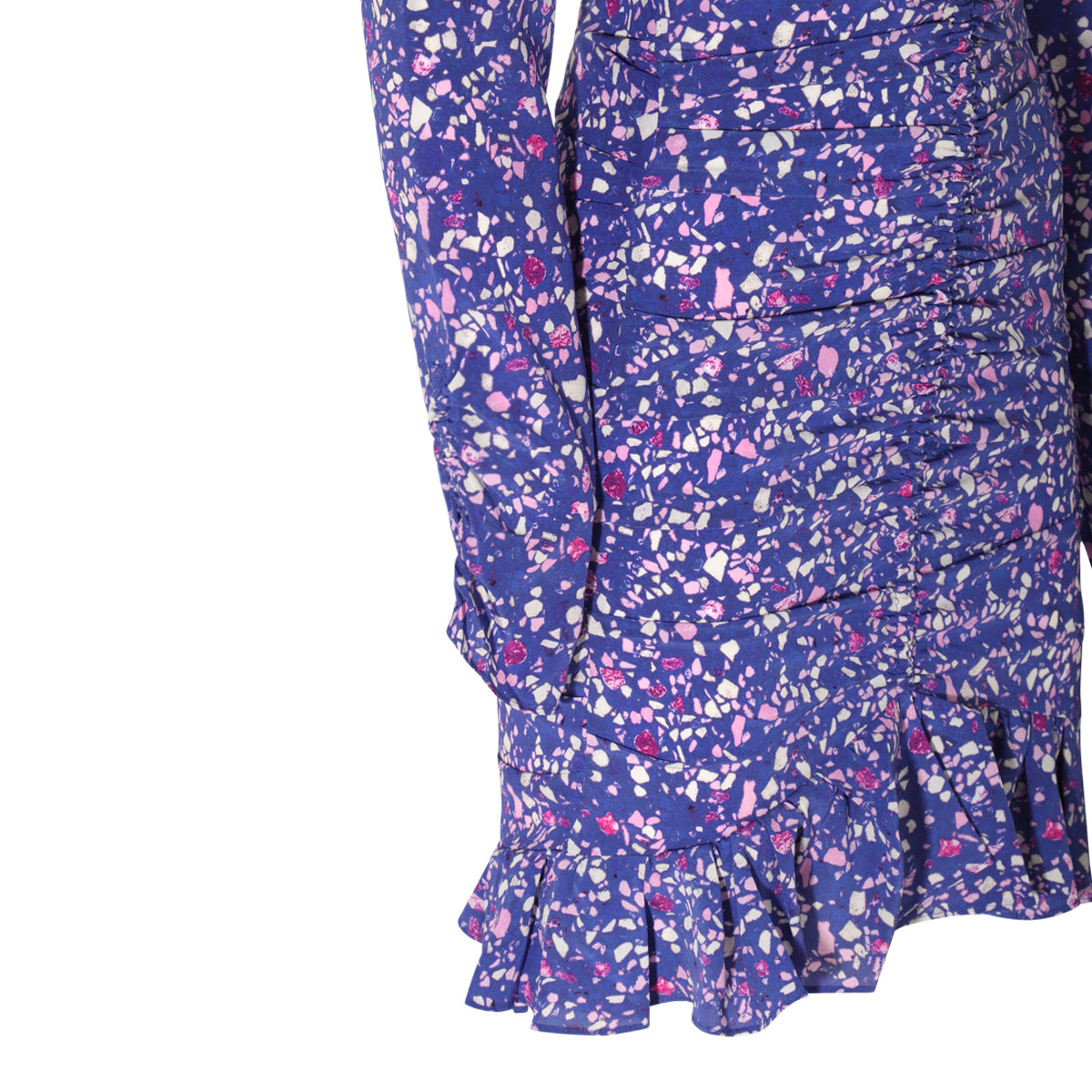 BLUE SILK LARA DRESS